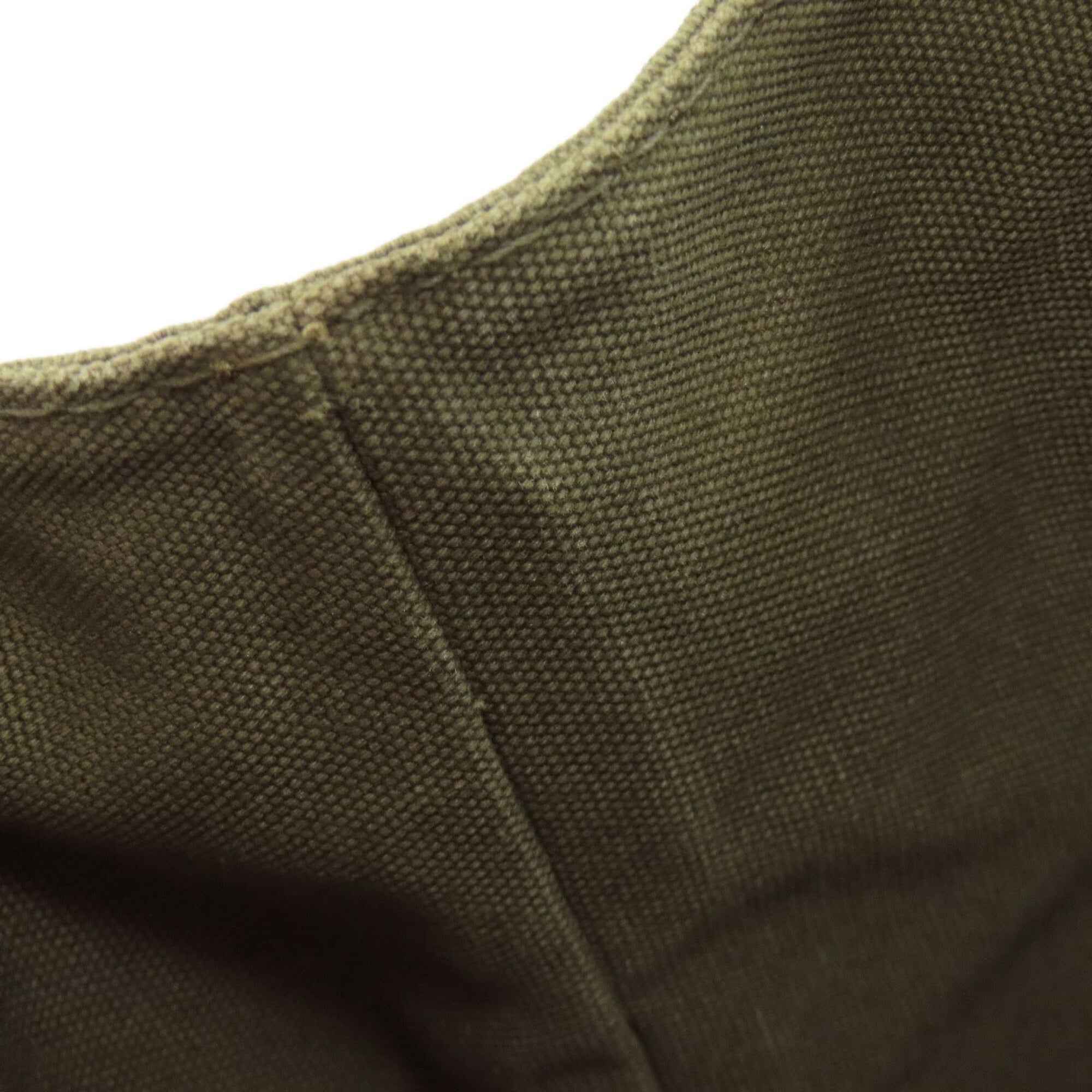 Prada Canapa Green Canvas Tote Bag (Pre-Owned)