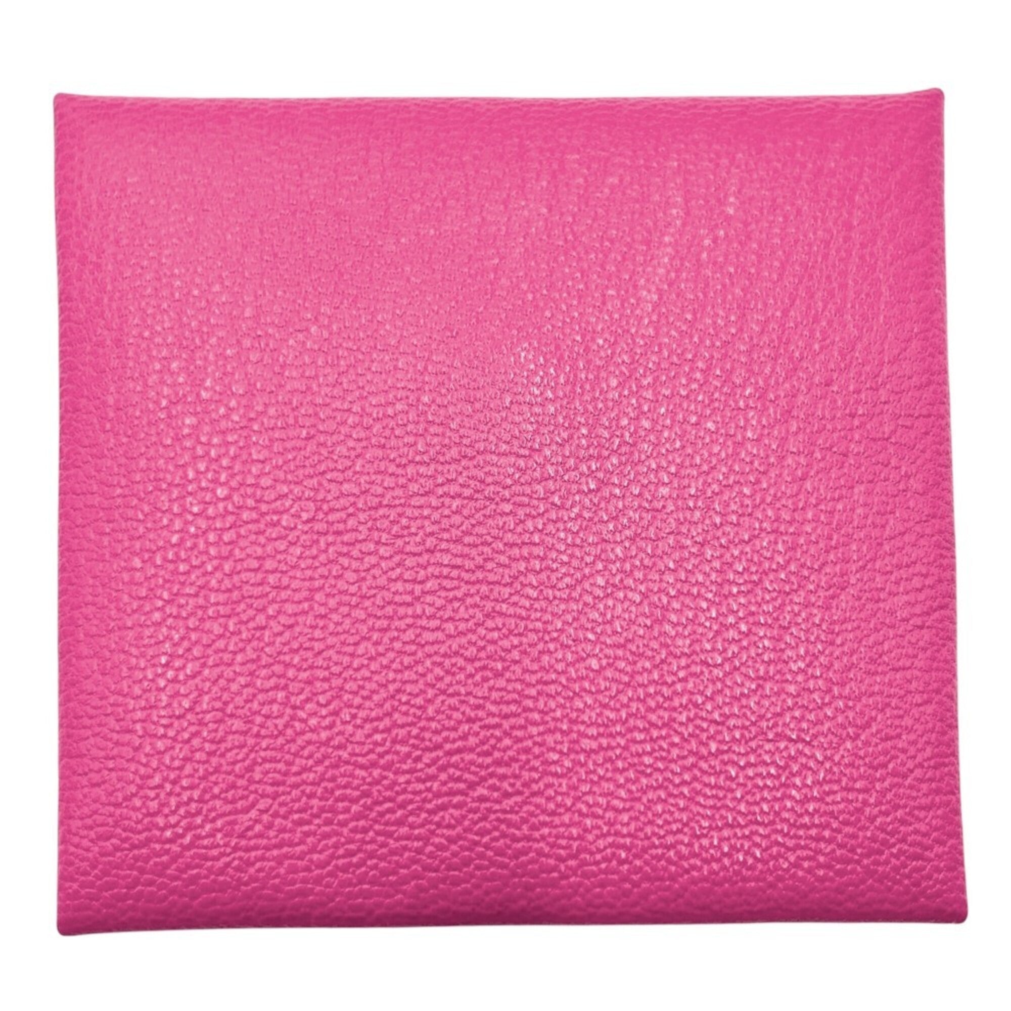 Hermes Pink Leather Coin Purse/Coin Case (Pre-Owned)
