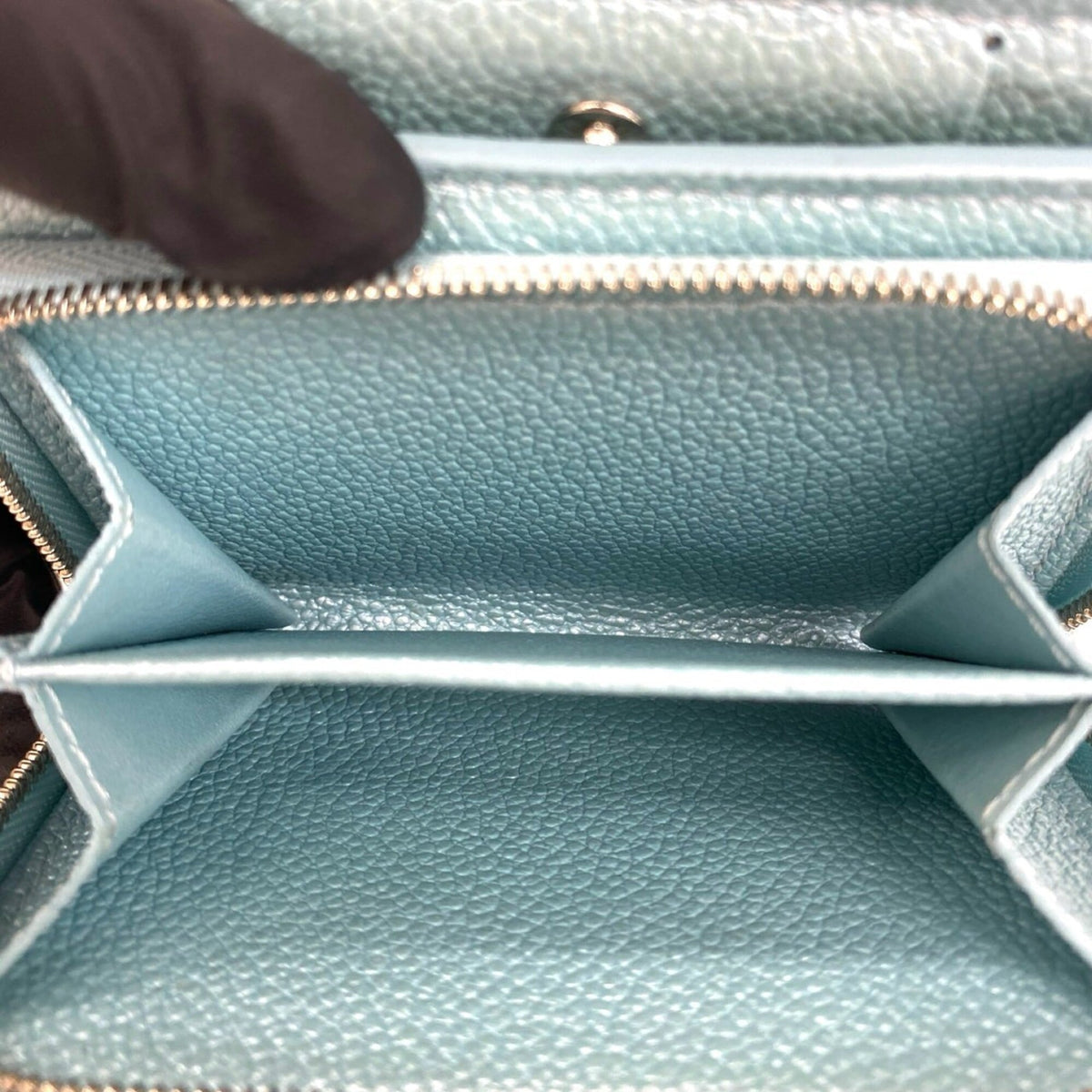 Louis Vuitton Blue Leather Wallet (Bi-Fold) (Pre-Owned)