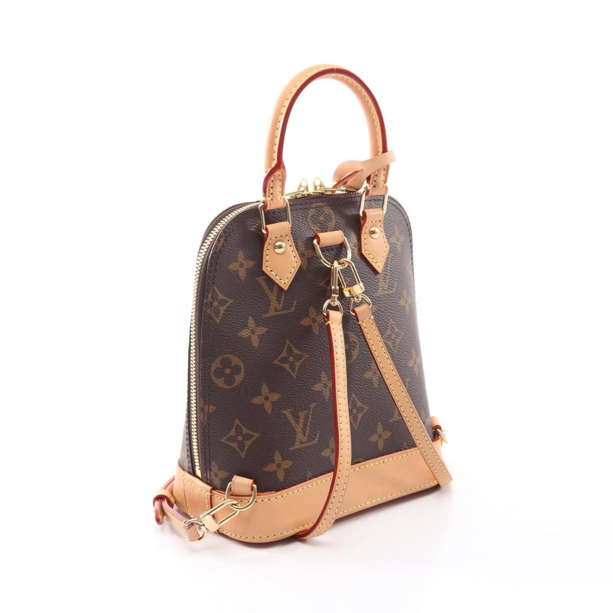 Louis Vuitton Monogram Brown Monogram Leather Backpack (Pre-Owned)