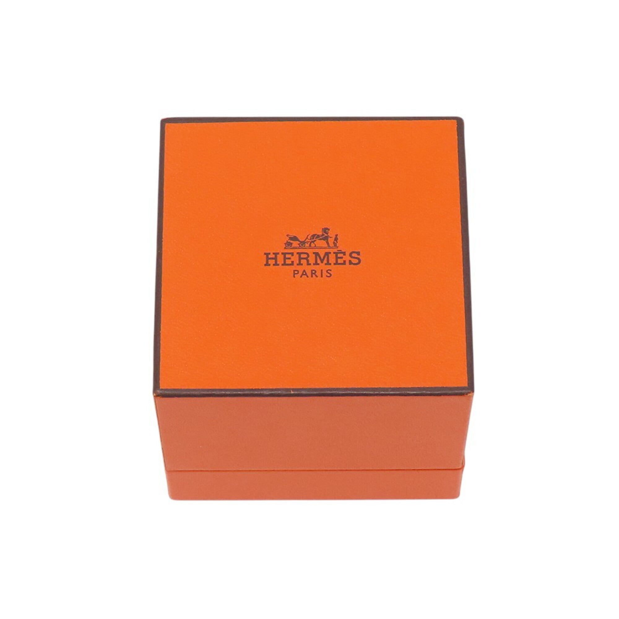 Hermes Silver Silver 925 Band Ring (Pre-Owned)