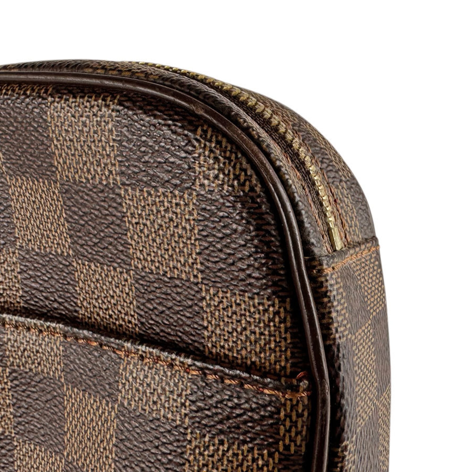 Louis Vuitton Brown Damier Canvas Damier Canvas Pochette Sling Bag (Pre-Owned)