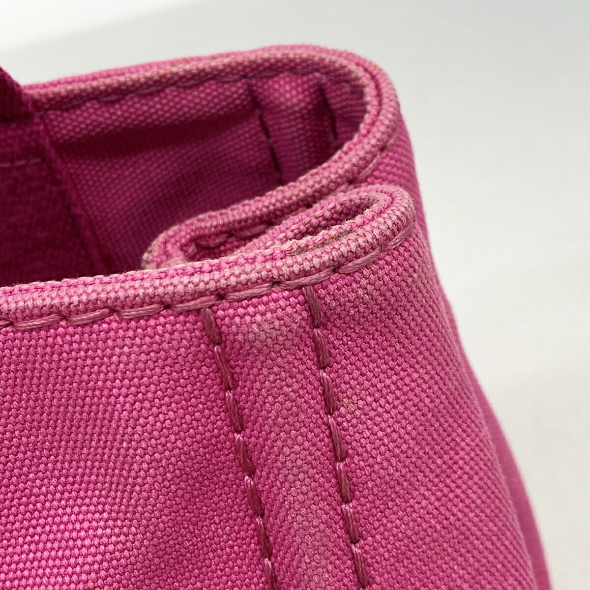 Prada Pink Canvas Tote Bag (Pre-Owned)