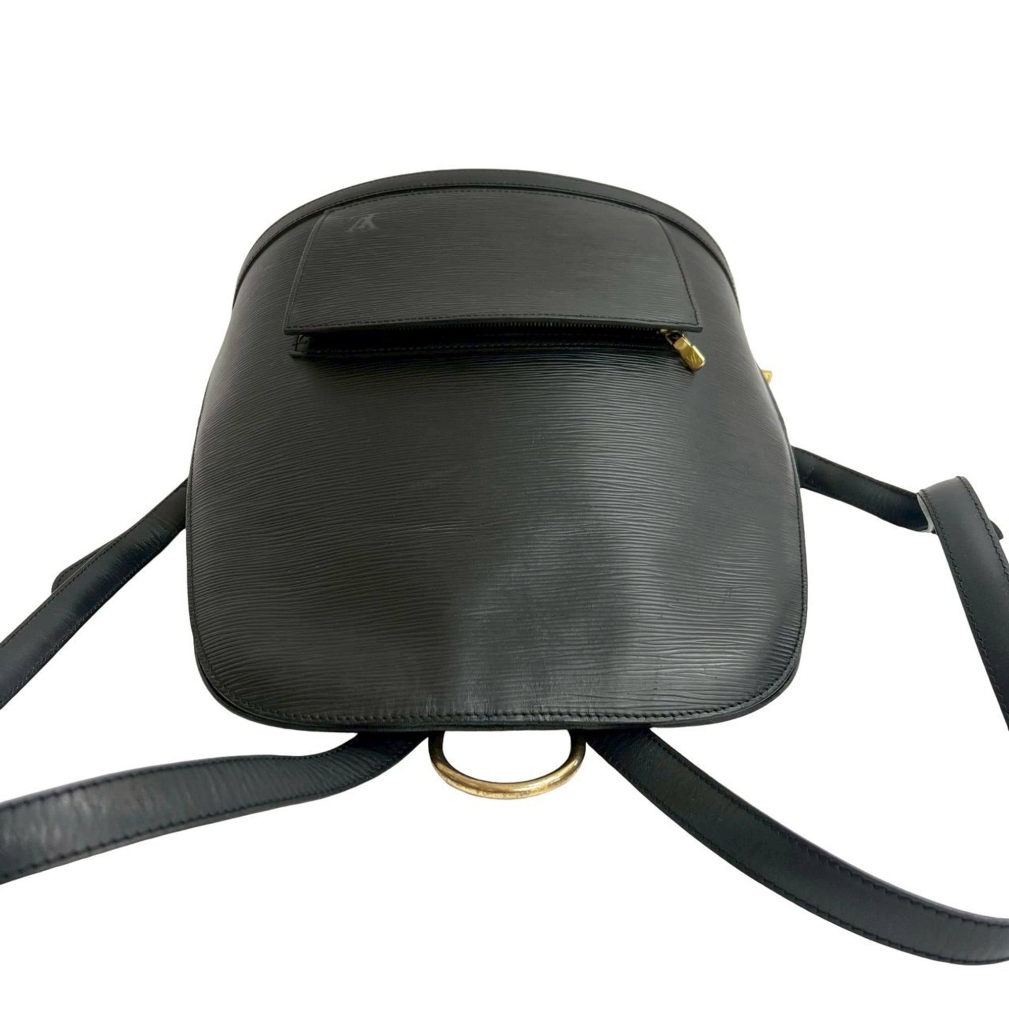 Louis Vuitton Black Leather Backpack (Pre-Owned)