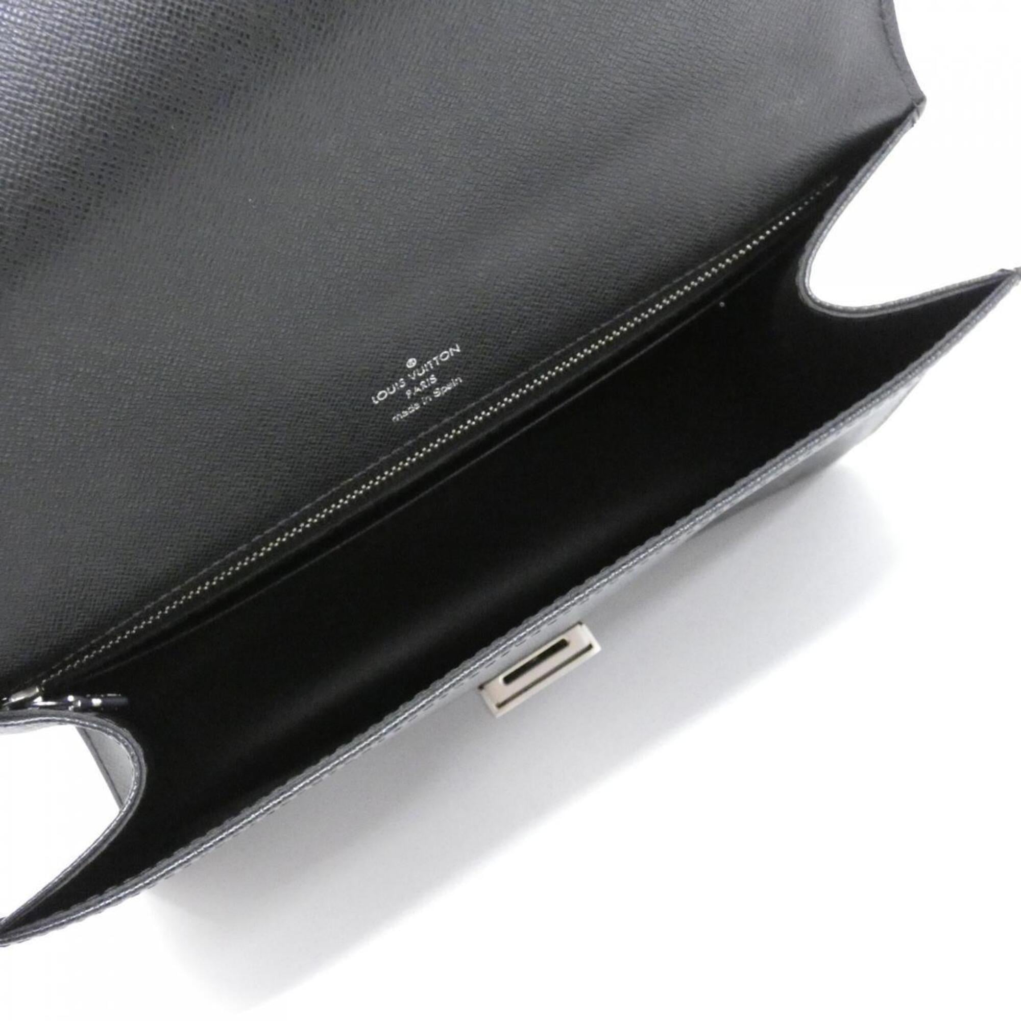 Louis Vuitton Ardoise Leather Clutch Bag (Pre-Owned)