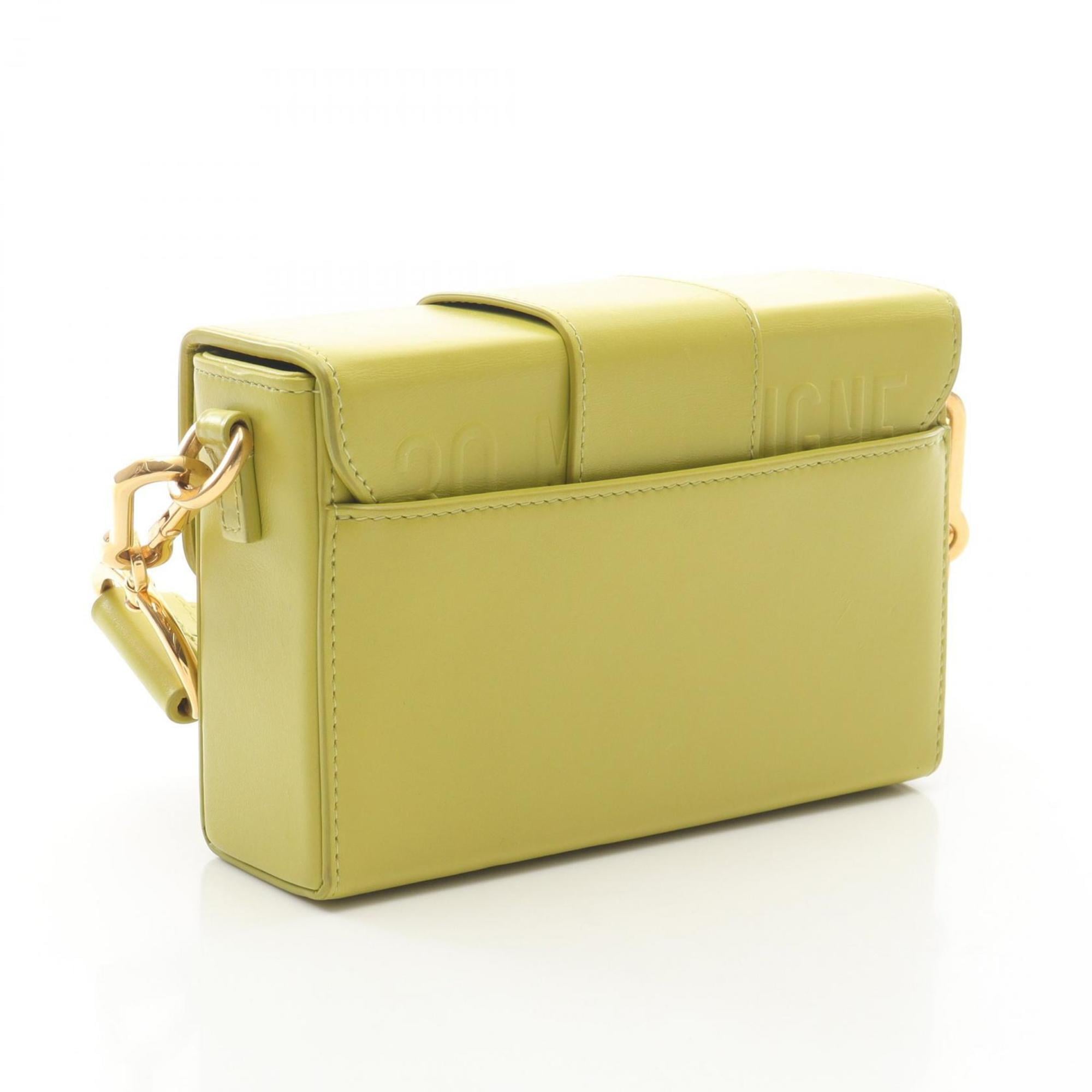 Christian Dior Green Leather Handbag Shoulder Bag (Pre-Owned)