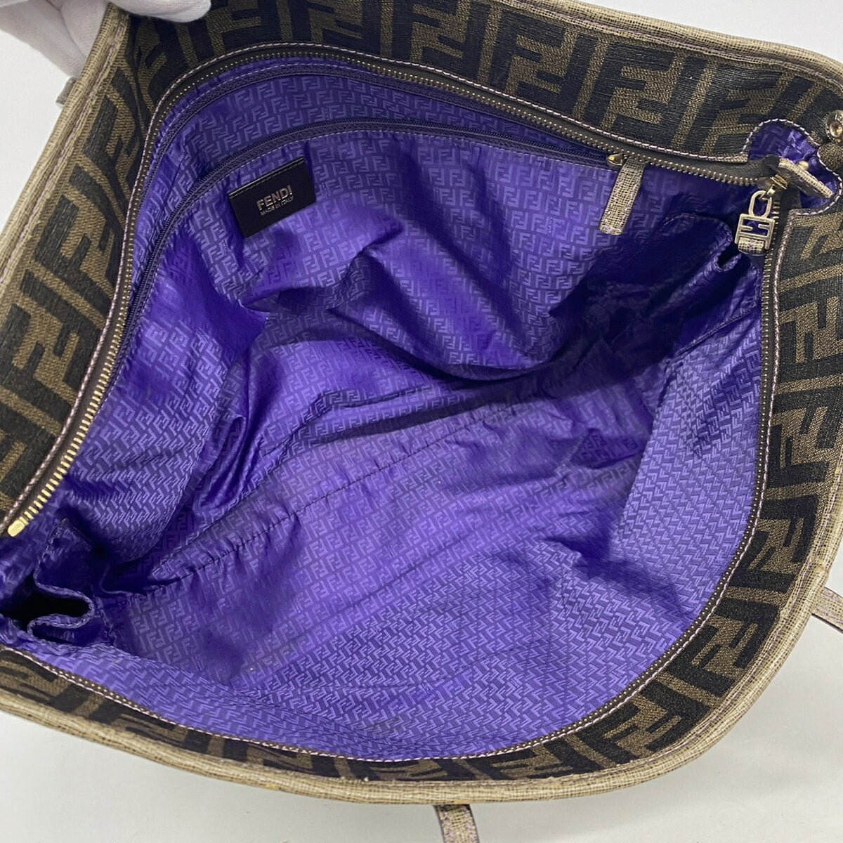 Fendi Brown Pvc Tote Bag (Pre-Owned)
