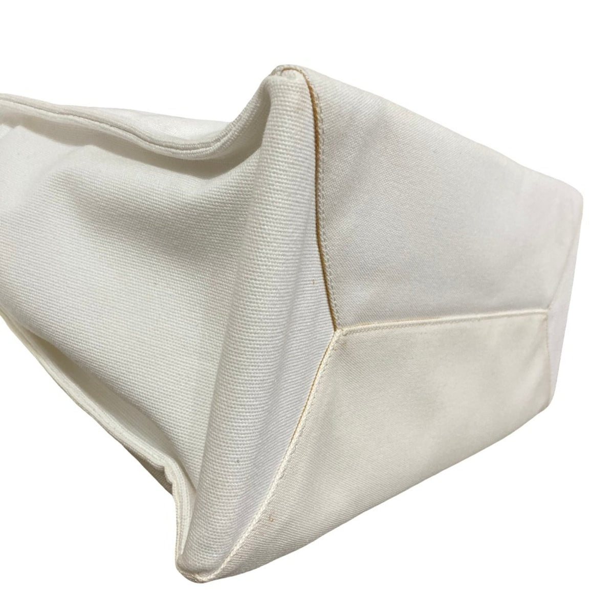 Stella Mccartney White Yellow Canvas Tote Bag (Pre-Owned)