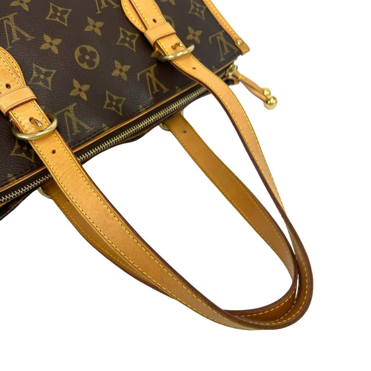 Louis Vuitton Brown Leather Pvc Shoulder Bag Tote Bag (Pre-Owned)