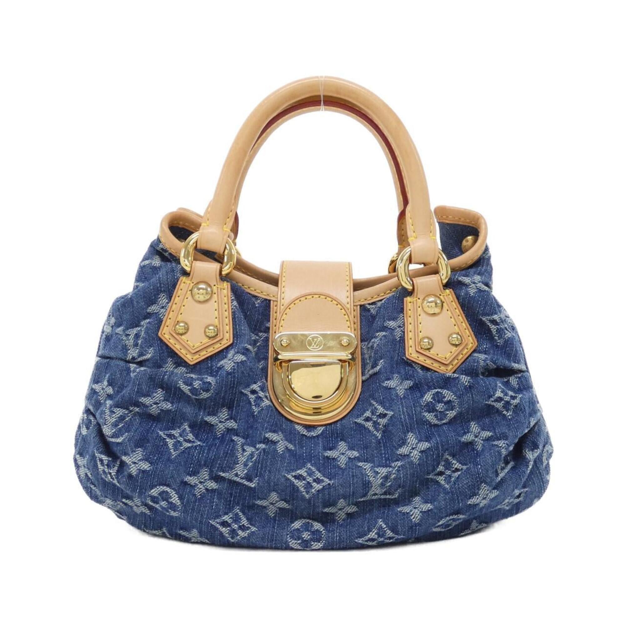 Louis Vuitton Monogram Denim Blue Monogram Denim Handbag (Pre-Owned)