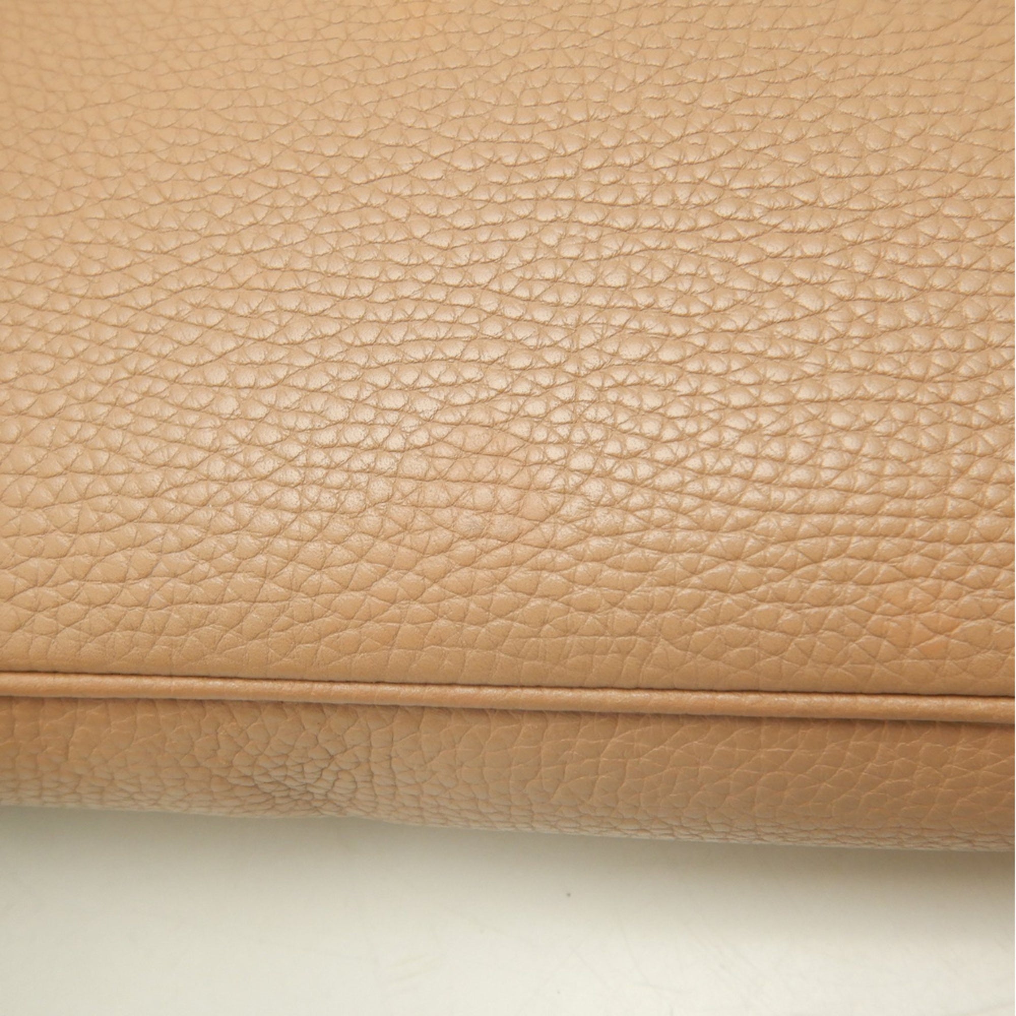 Gucci Pink Beige Leather Shoulder Bag (Pre-Owned)