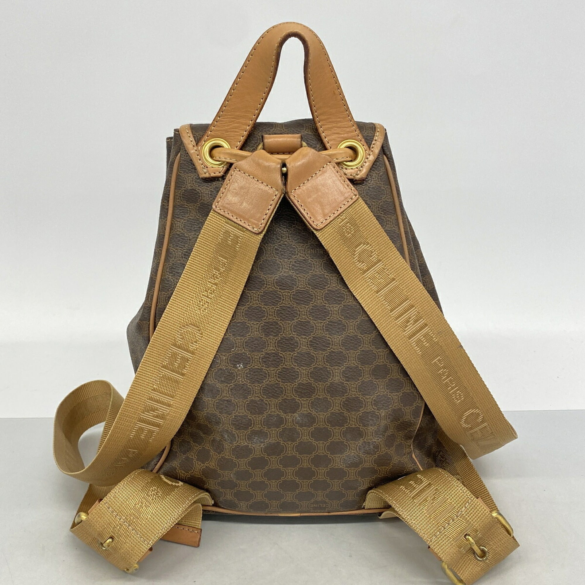 Celine Brown Pvc Backpack (Pre-Owned)