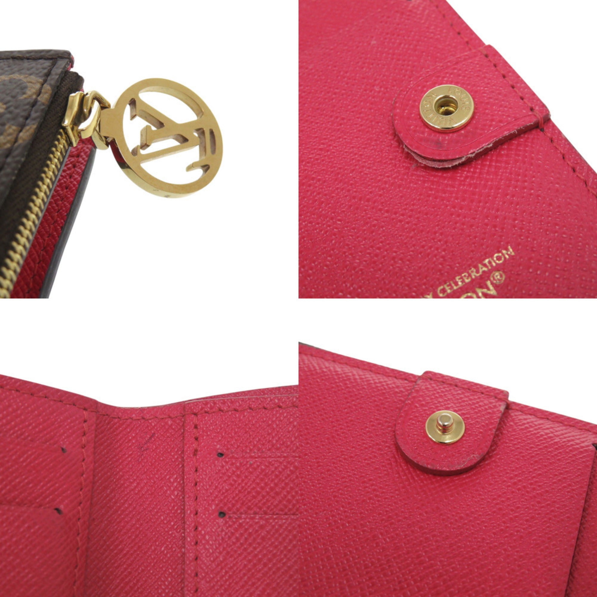 Louis Vuitton Brown Cherry Monogram Monogram Wallet (Bi-Fold) (Pre-Owned)