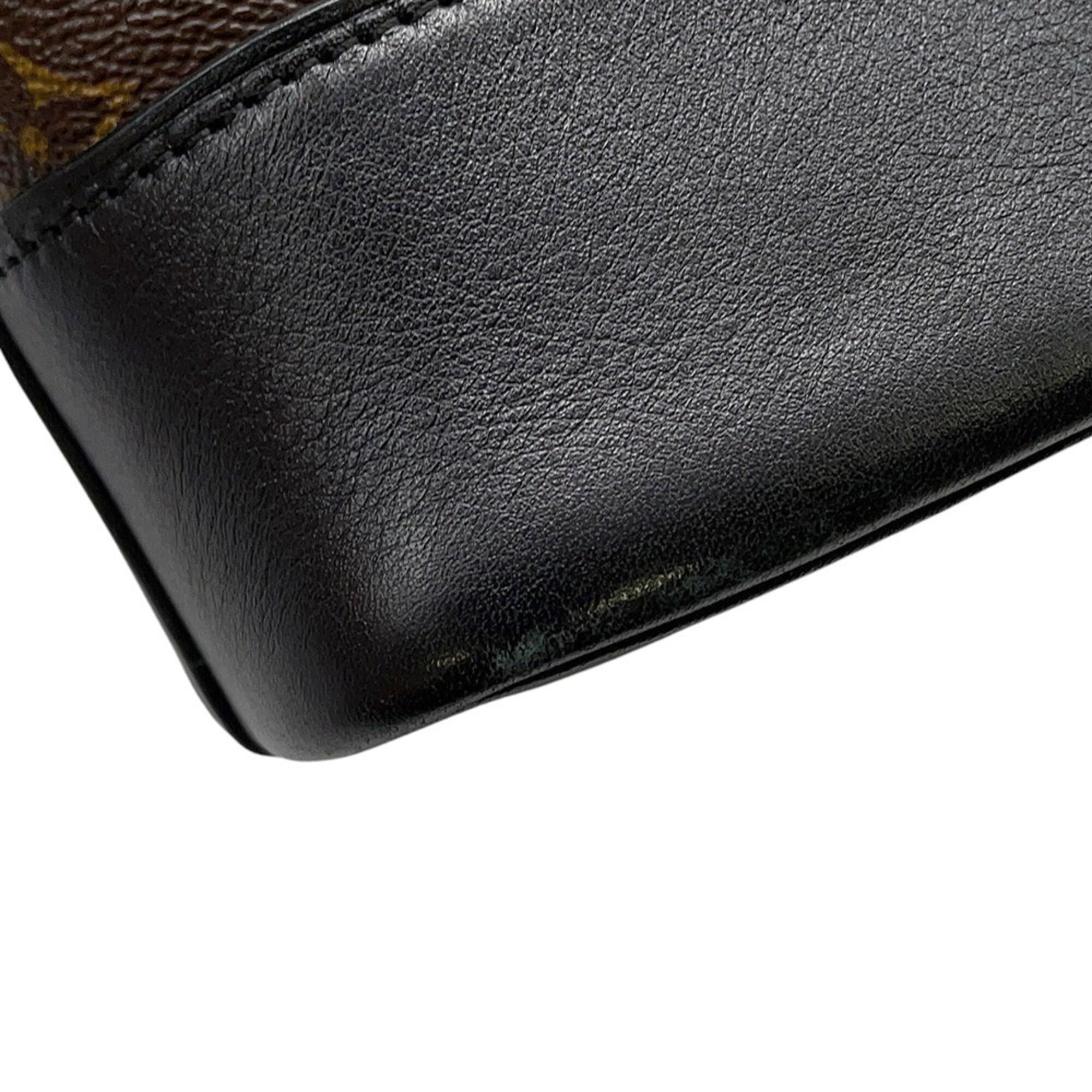 Louis Vuitton Noir Monogram Handbag Pouch Shoulder Bag (Pre-Owned)