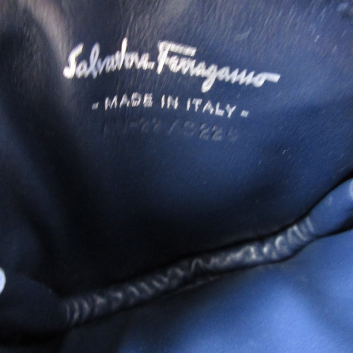 Salvatore Ferragamo Blue Cotton Coin Purse/Coin Case (Pre-Owned)