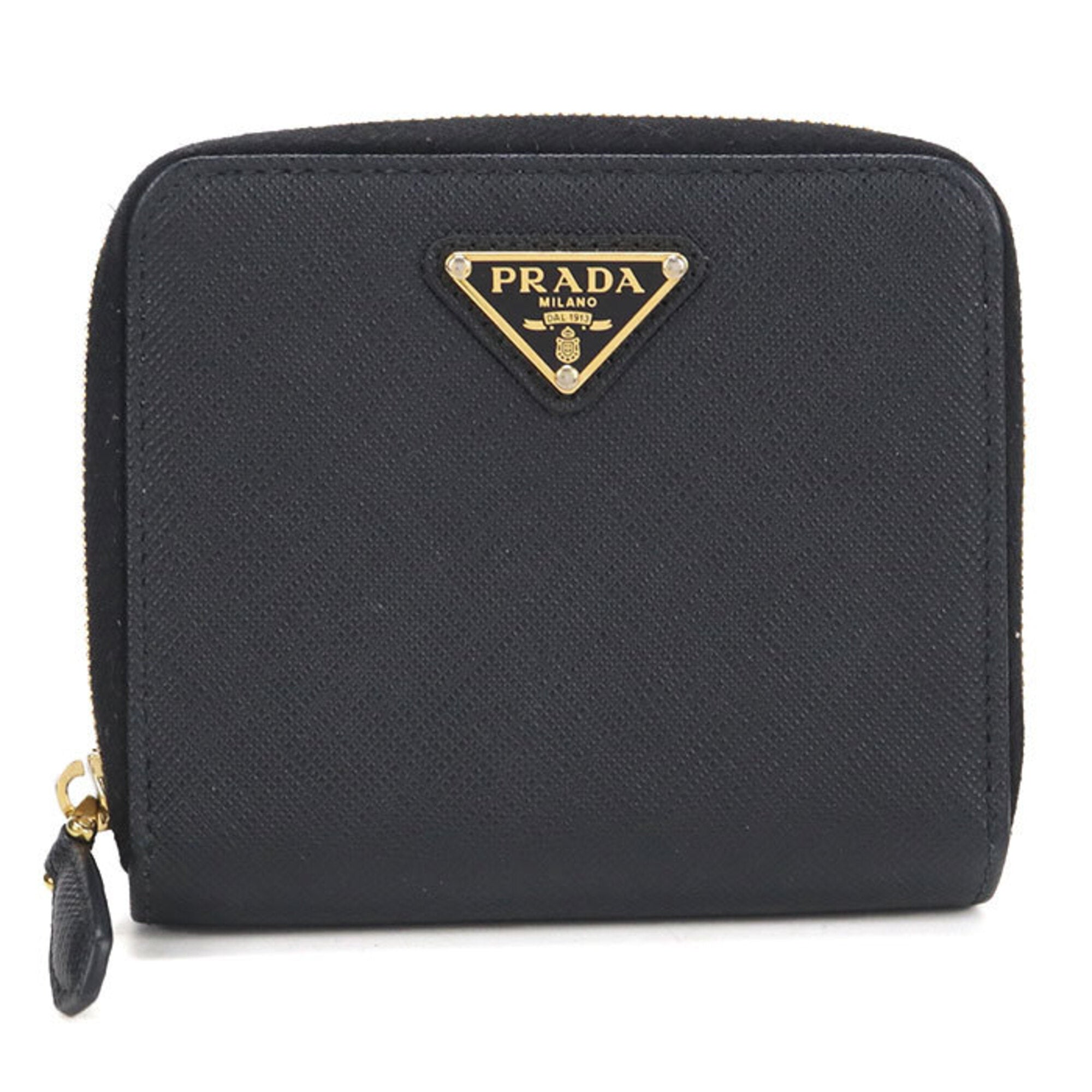 Prada Black Leather Wallet (Bi-Fold) (Pre-Owned)