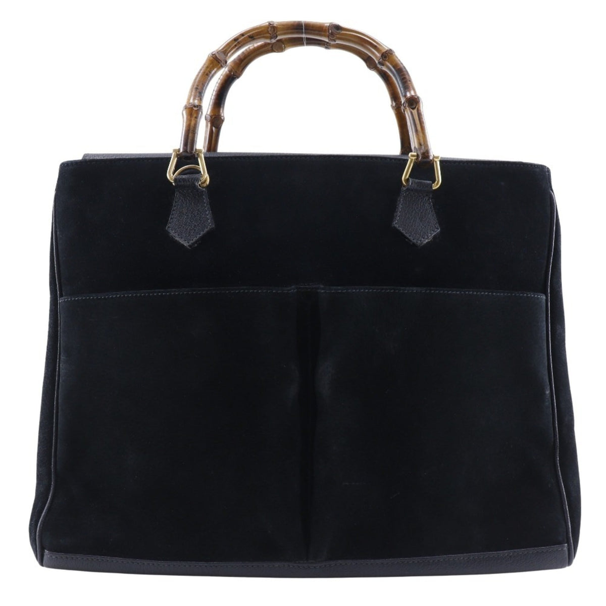Gucci Black Suede Tote Bag (Pre-Owned)