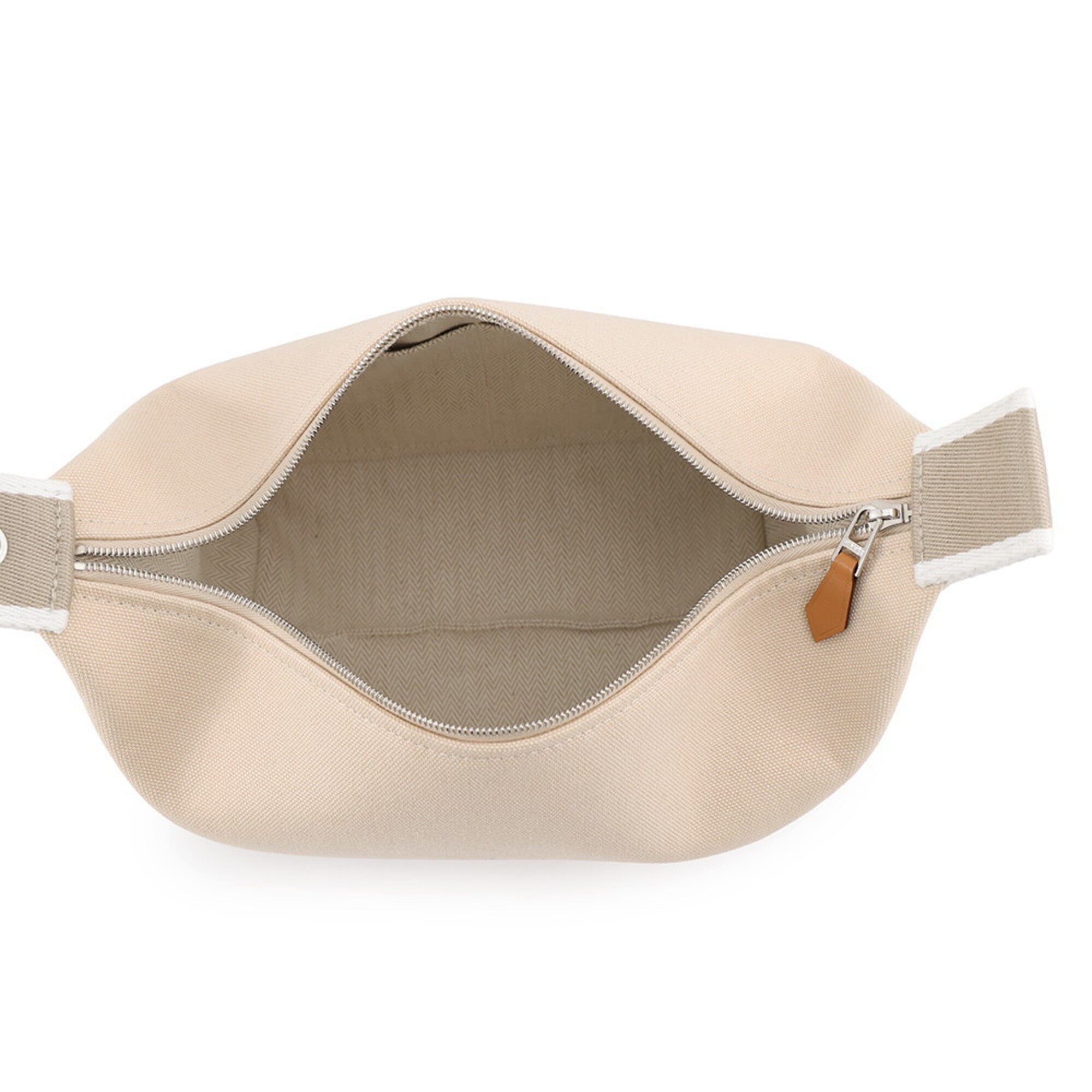 Hermes Beige Canvas Handbag Pouch (Pre-Owned)