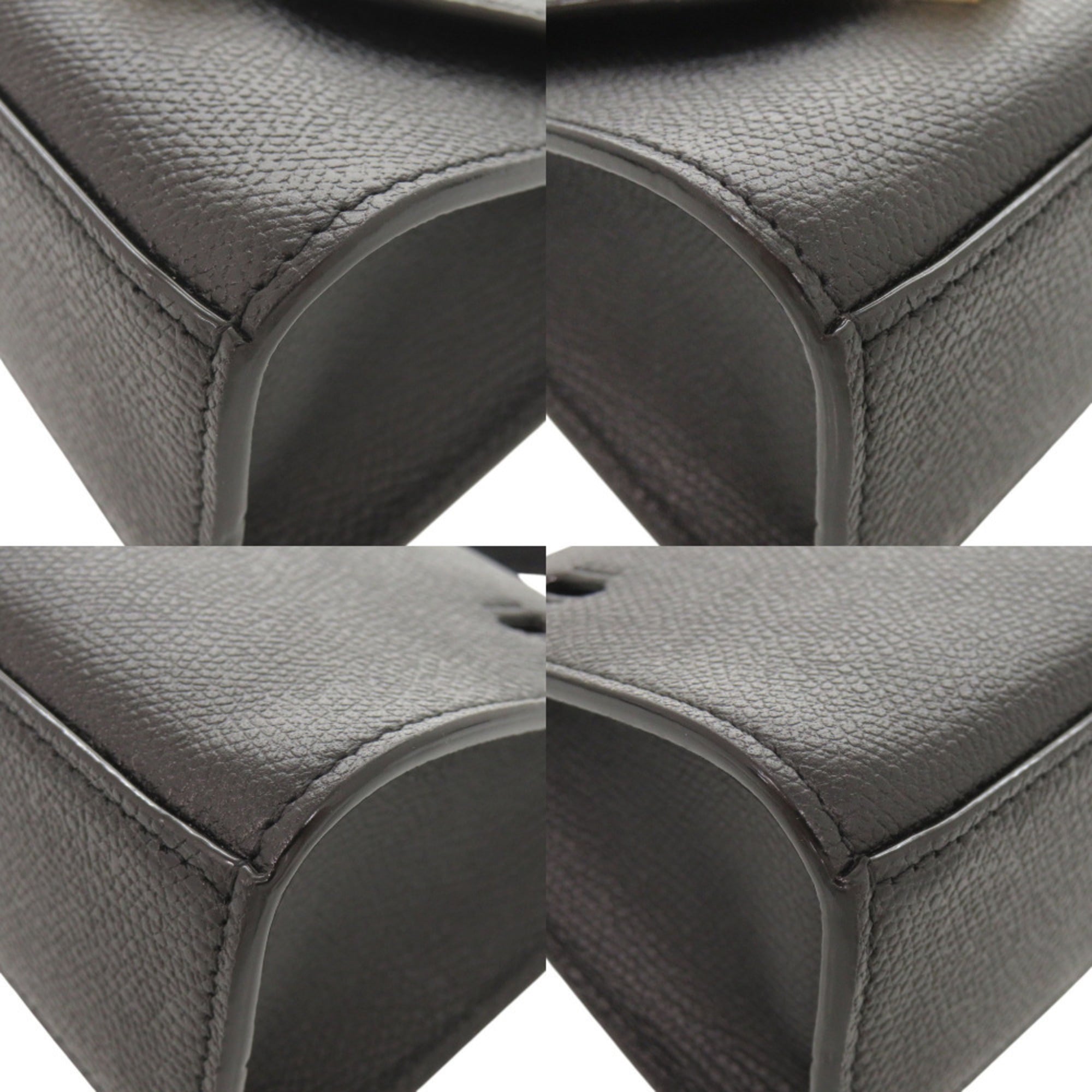 Valextra Black Leather Fanny Pack Shoulder Bag (Pre-Owned)