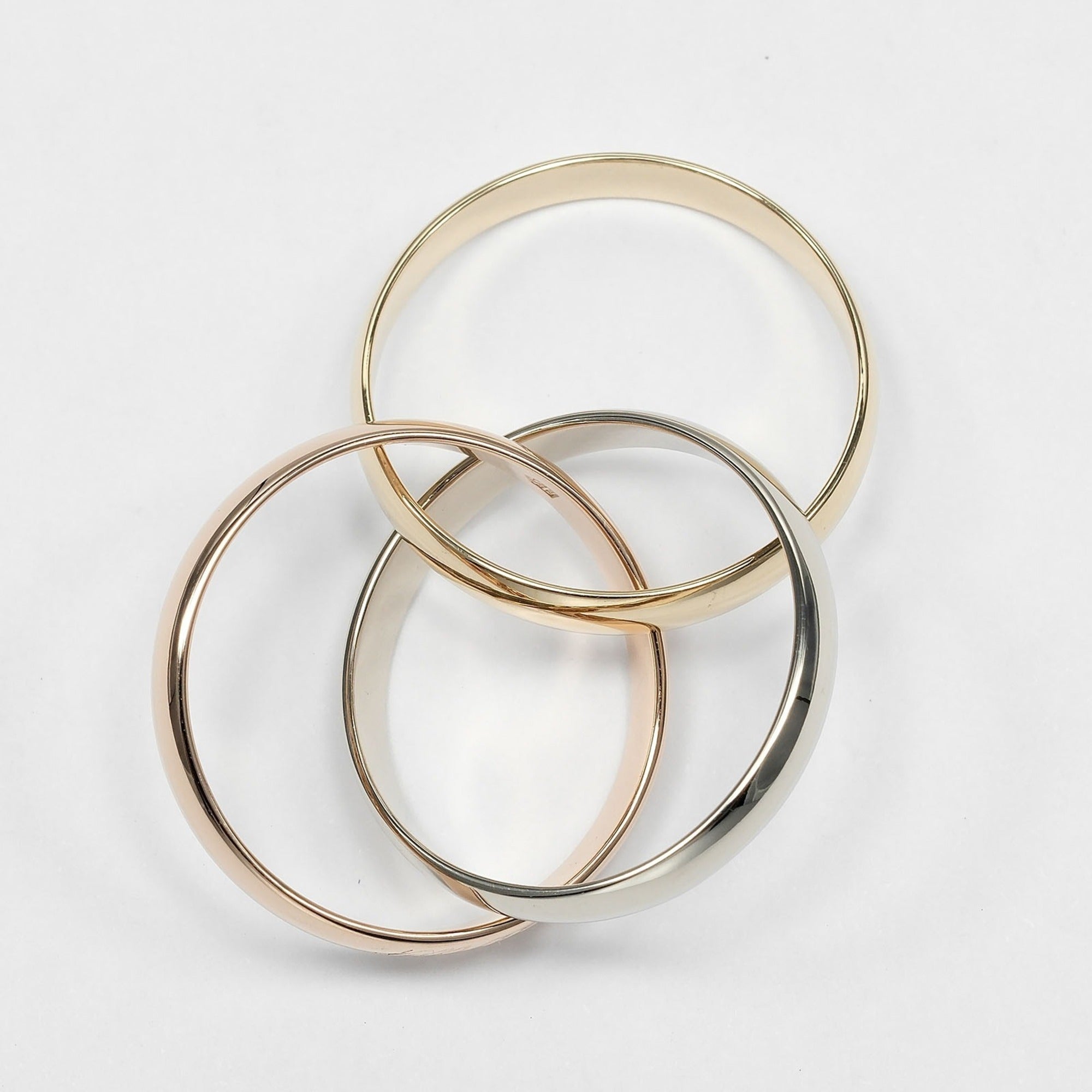 Cartier Pink Gold White Gold Yellow Gold Yellow Gold (18K) Pink Gold (18K) White Gold (18K) Band Ring (Pre-Owned)