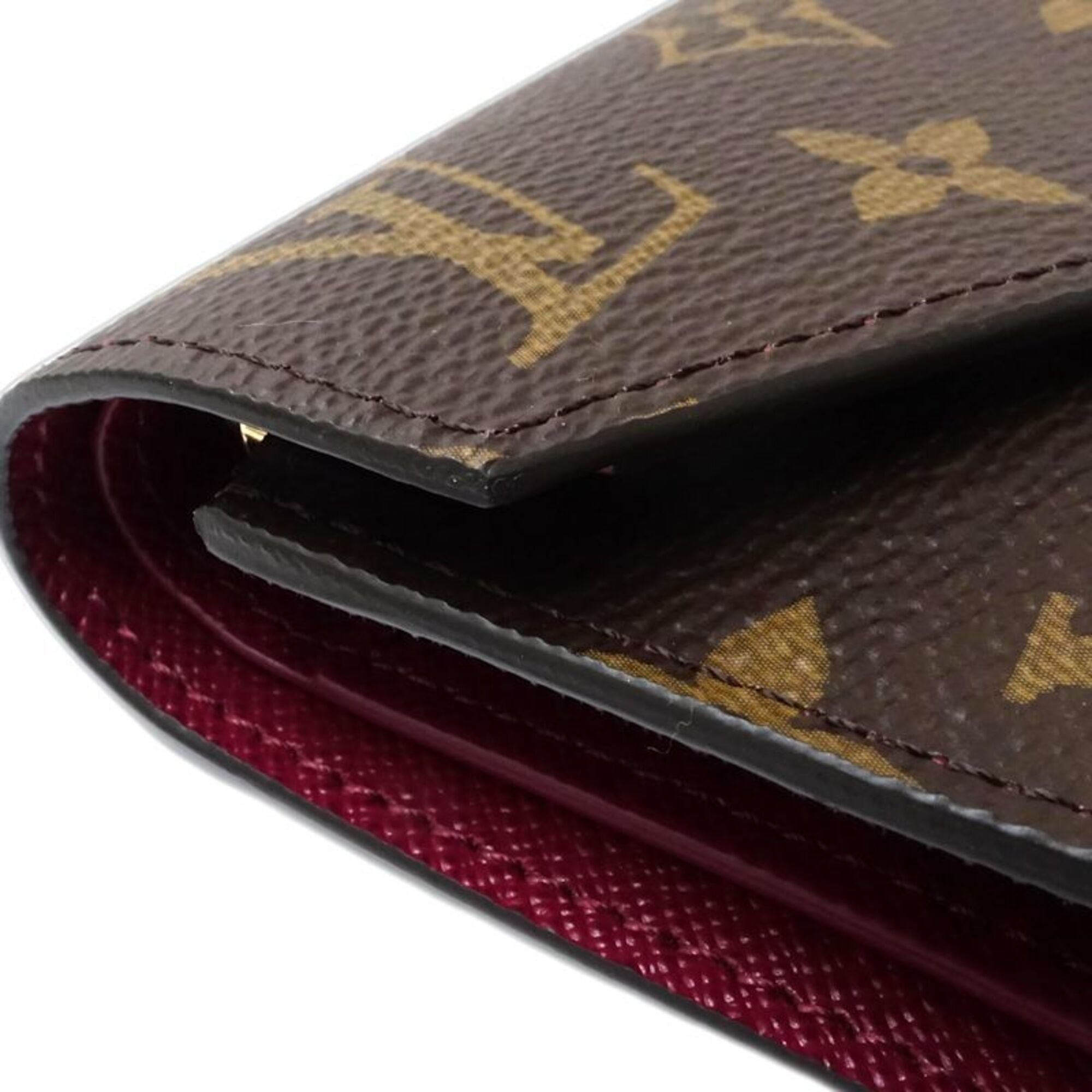 Louis Vuitton Brown Canvas Wallet (Tri-Fold) (Pre-Owned)