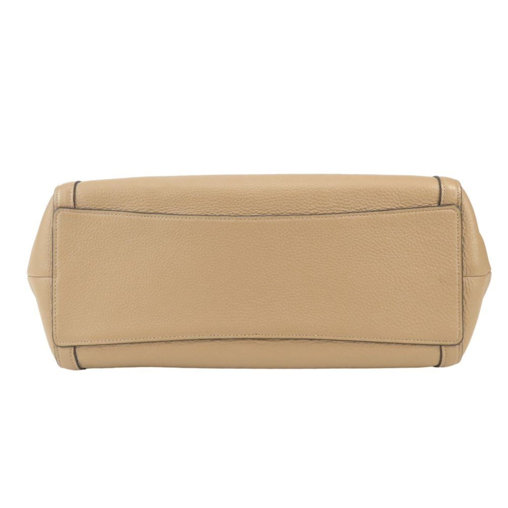 Coach Beige Leather Tote Bag (Pre-Owned)