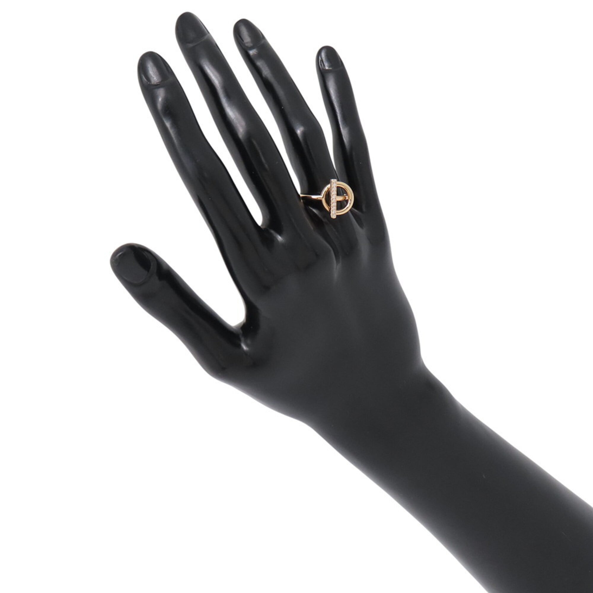 Hermes Pink Gold (18K) Band Ring (Pre-Owned)