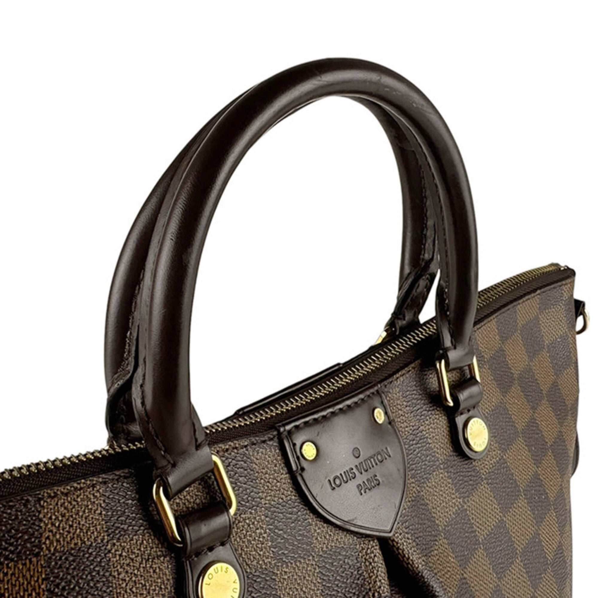 Louis Vuitton Damier Canvas Ebene Damier Canvas Handbag Shoulder Bag (Pre-Owned)