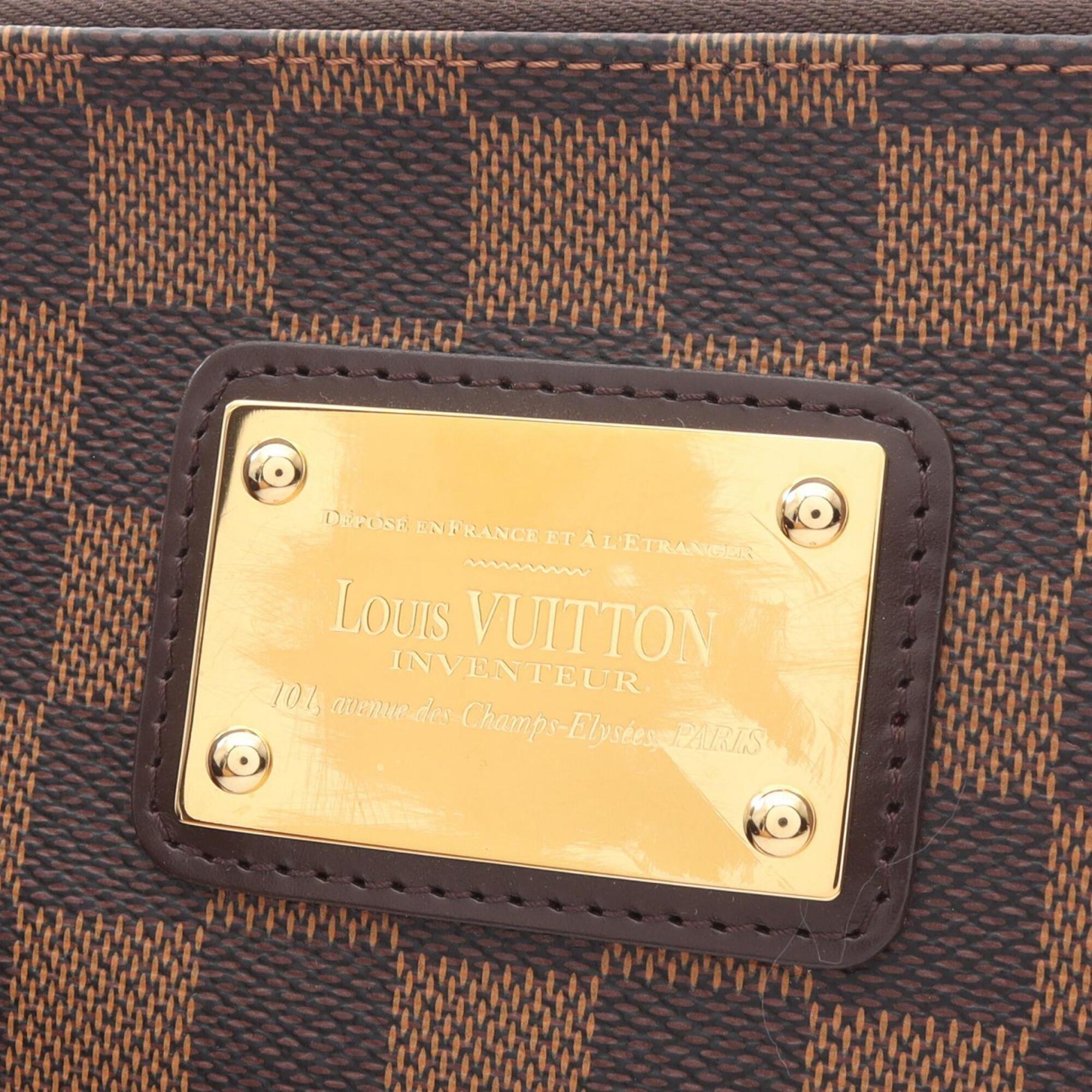 Louis Vuitton Brown Ebene Coated Canvas Leather Handbag (Pre-Owned)