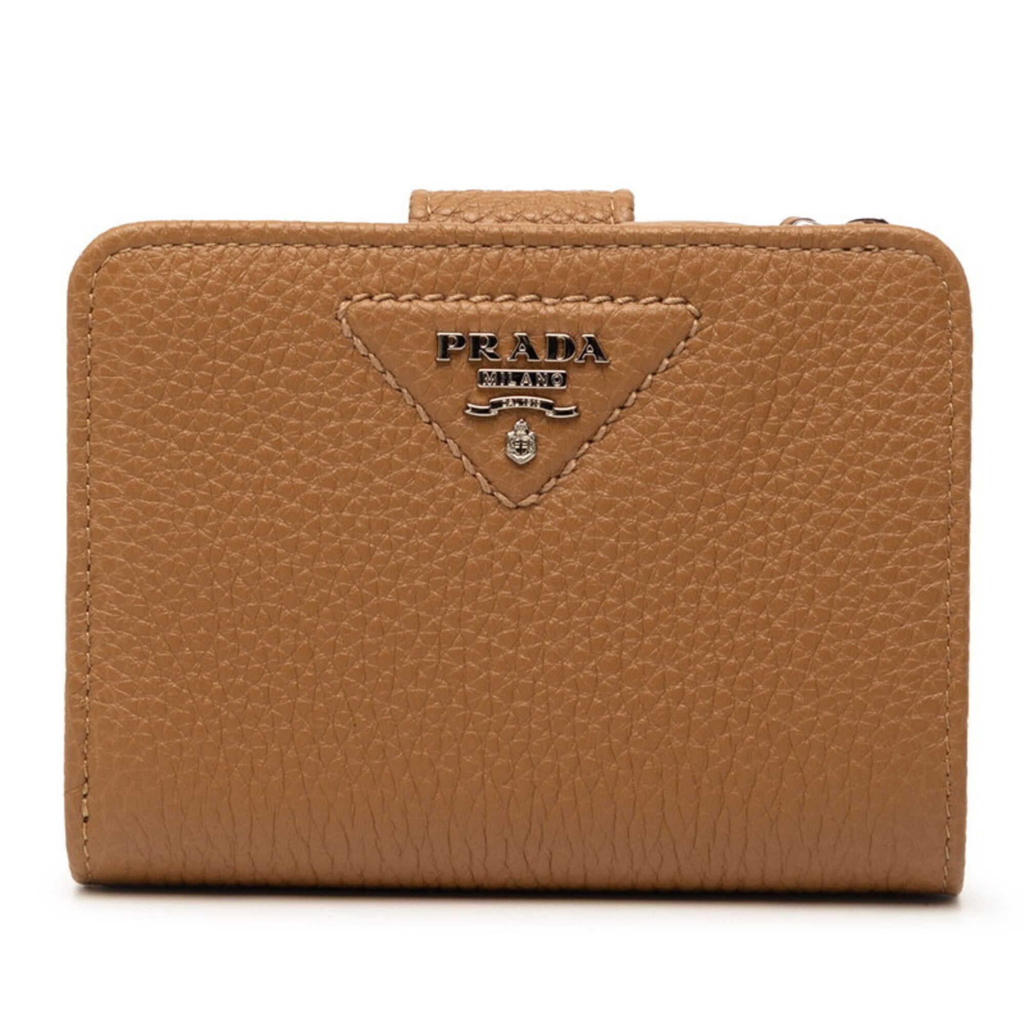 Prada Brown Camel Leather Wallet (Bi-Fold) (Pre-Owned)