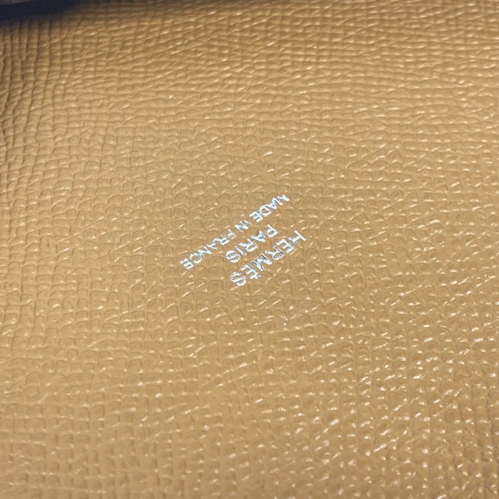 Hermes Brown Pink Epsom Leather Clutch Bag (Pre-Owned)