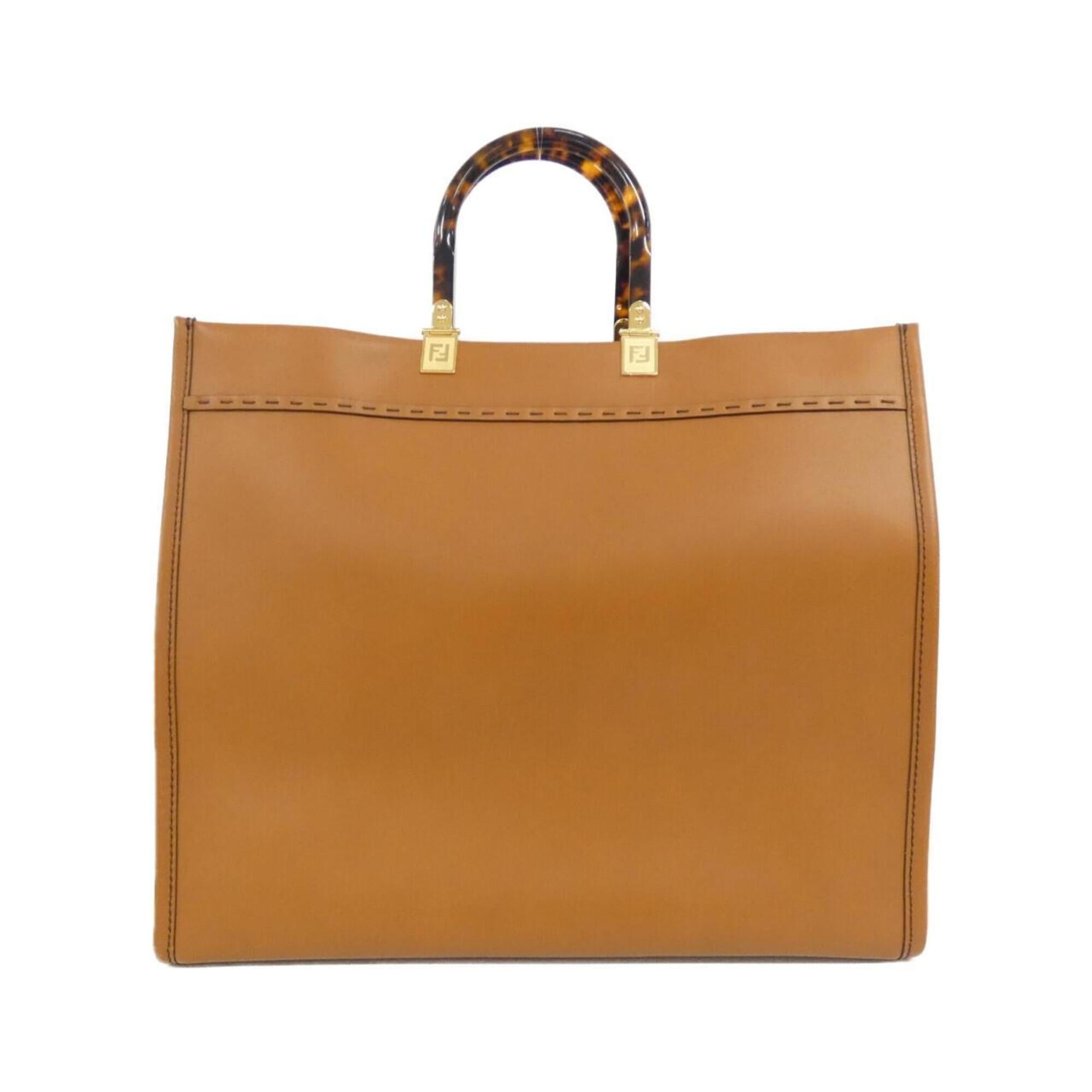 Fendi Brown Leather Handbag (Pre-Owned)