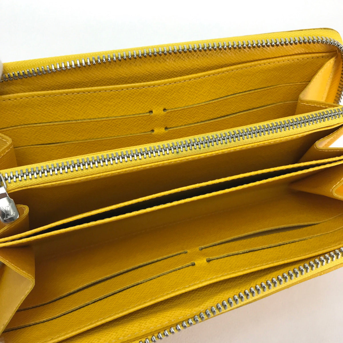 Louis Vuitton Yellow Leather Long Wallet (Bi-Fold) (Pre-Owned)