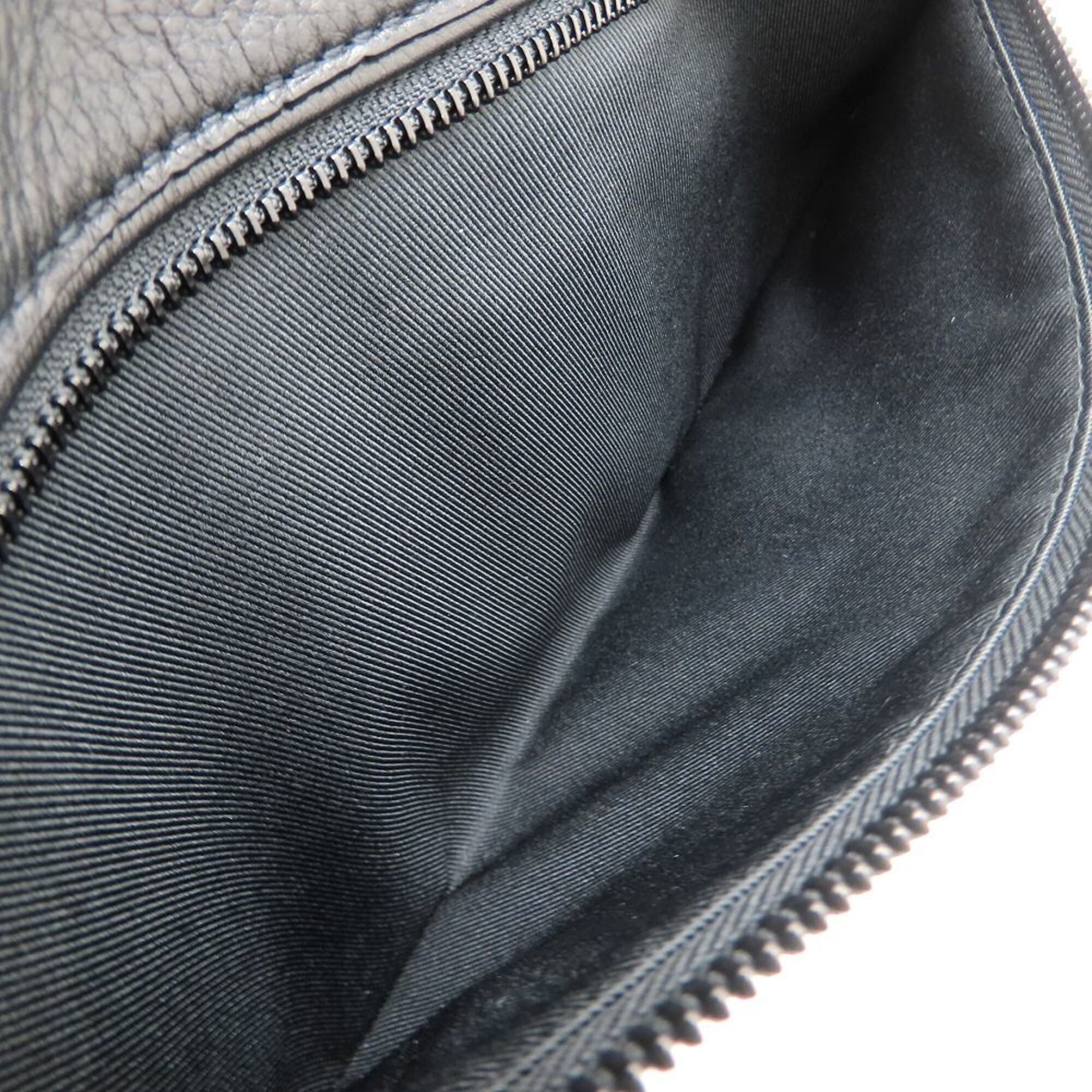 Louis Vuitton Monogram Shadow Black Leather Sling Bag (Pre-Owned)