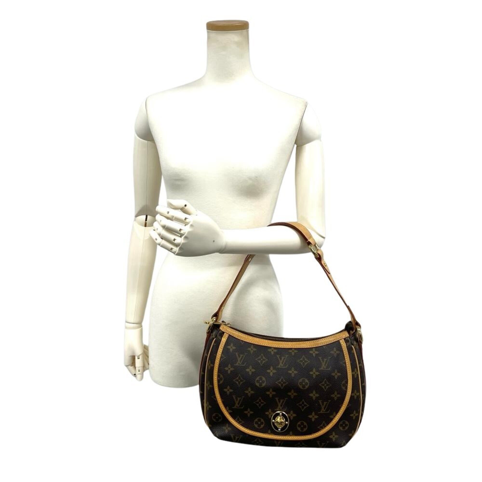 Louis Vuitton Brown Monogram Canvas Shoulder Bag (Pre-Owned)