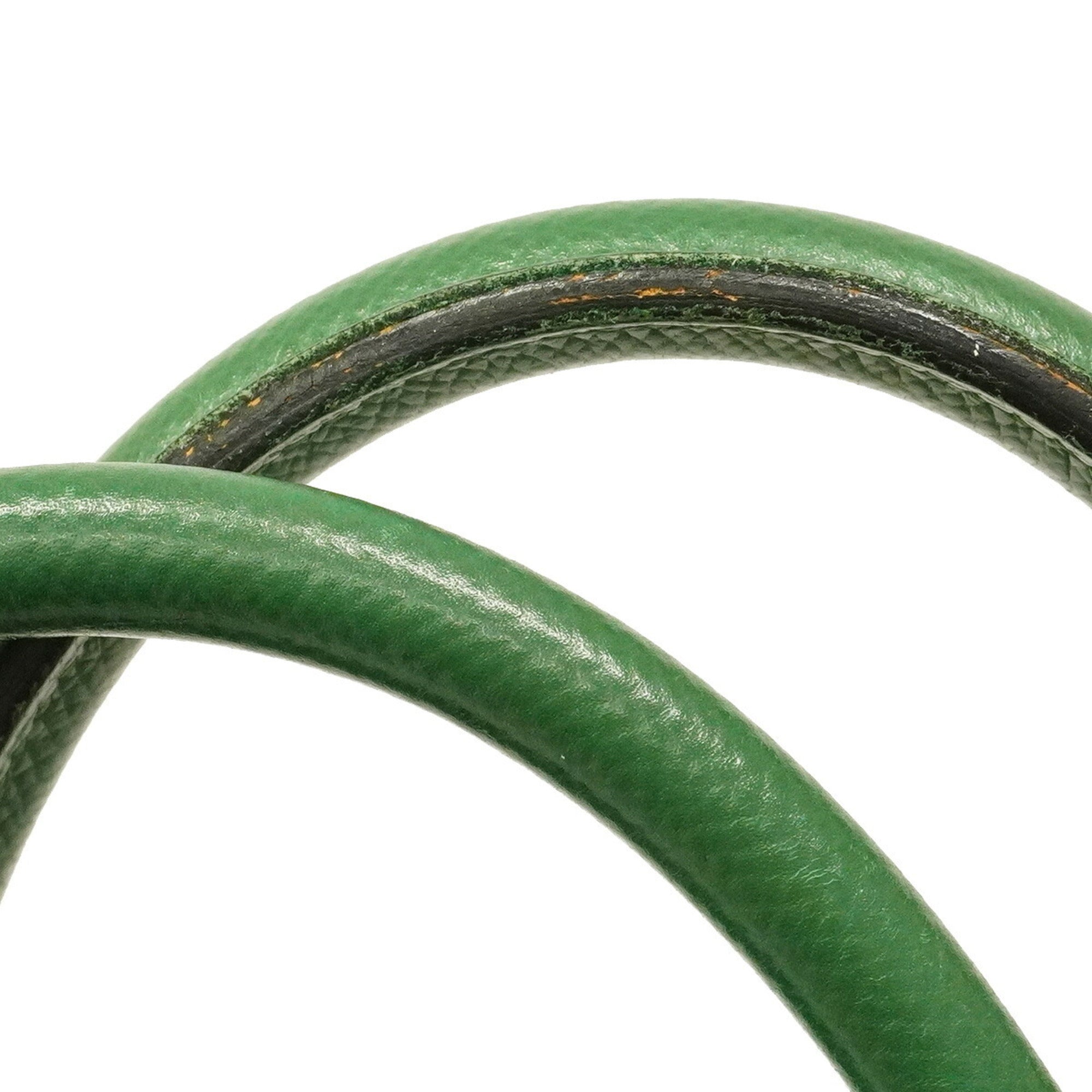 Hermes Green Courchevel Leather Handbag (Pre-Owned)