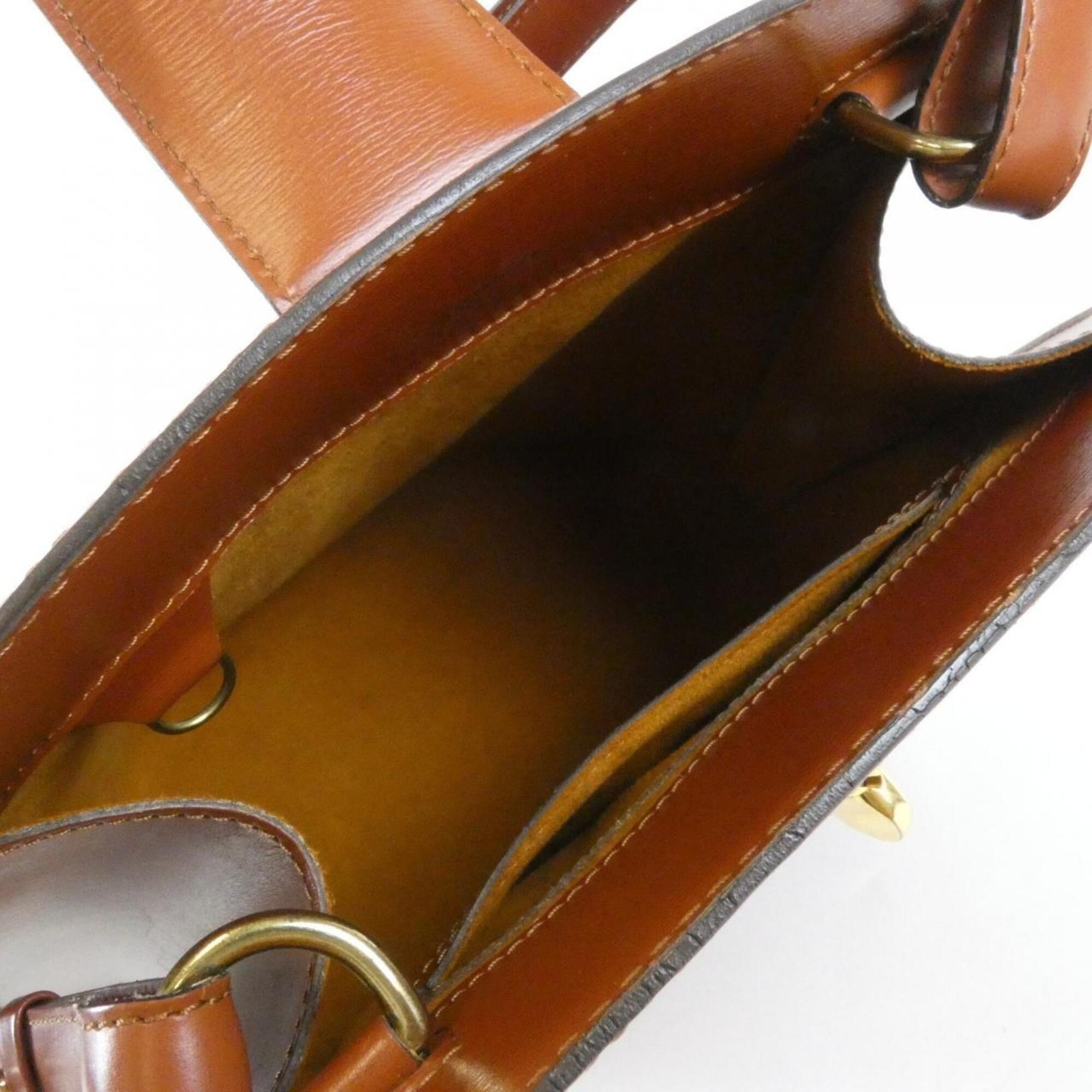 Louis Vuitton Brown Leather Shoulder Bag (Pre-Owned)