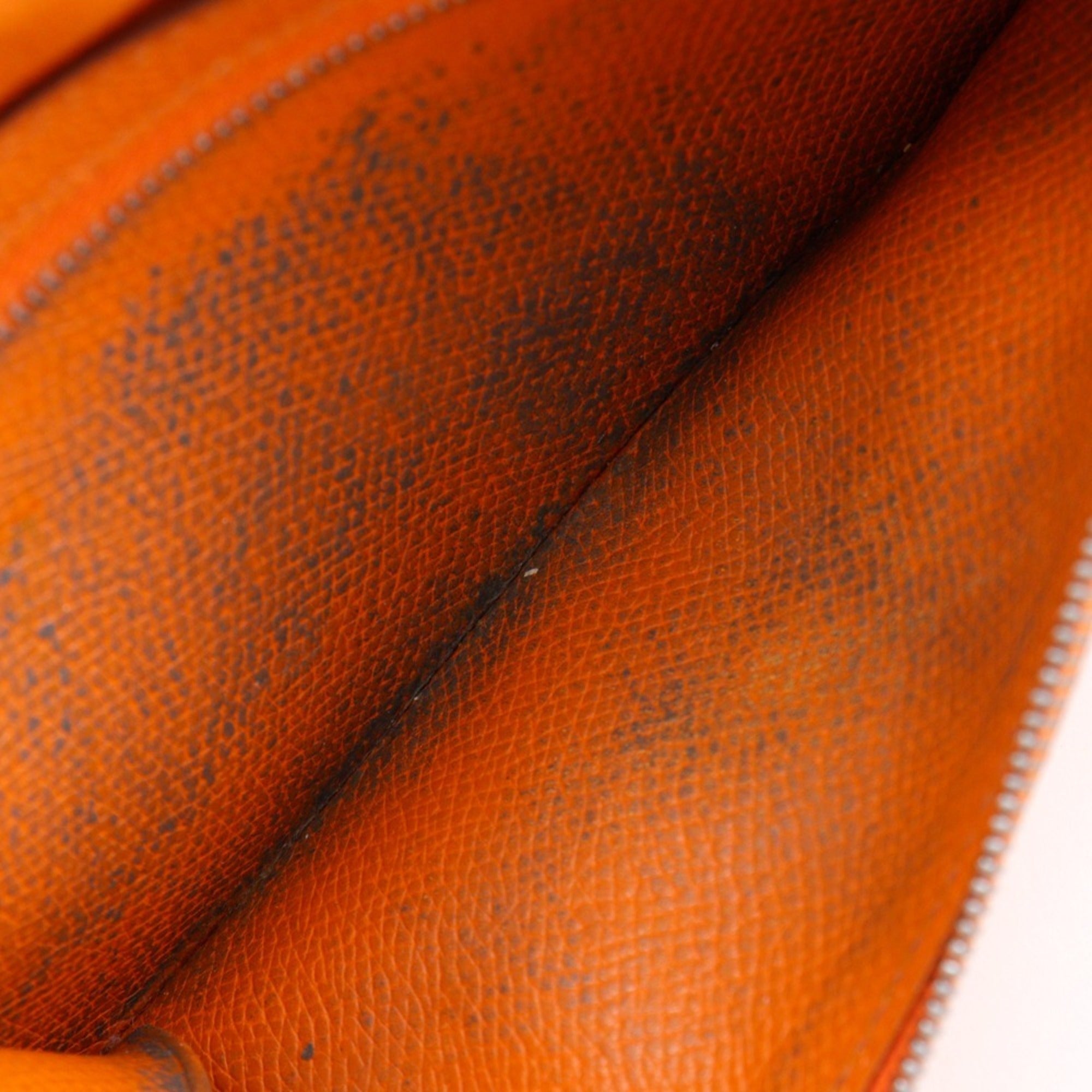 Hermes Orange Epsom Leather Long Wallet (Bi-Fold) (Pre-Owned)