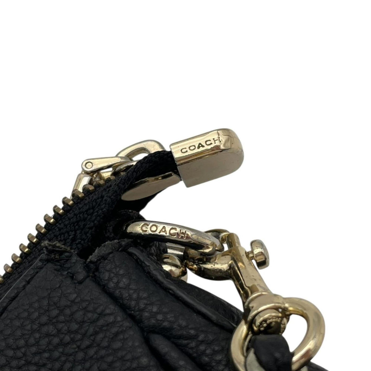 Coach Black Leather Handbag Shoulder Bag (Pre-Owned)