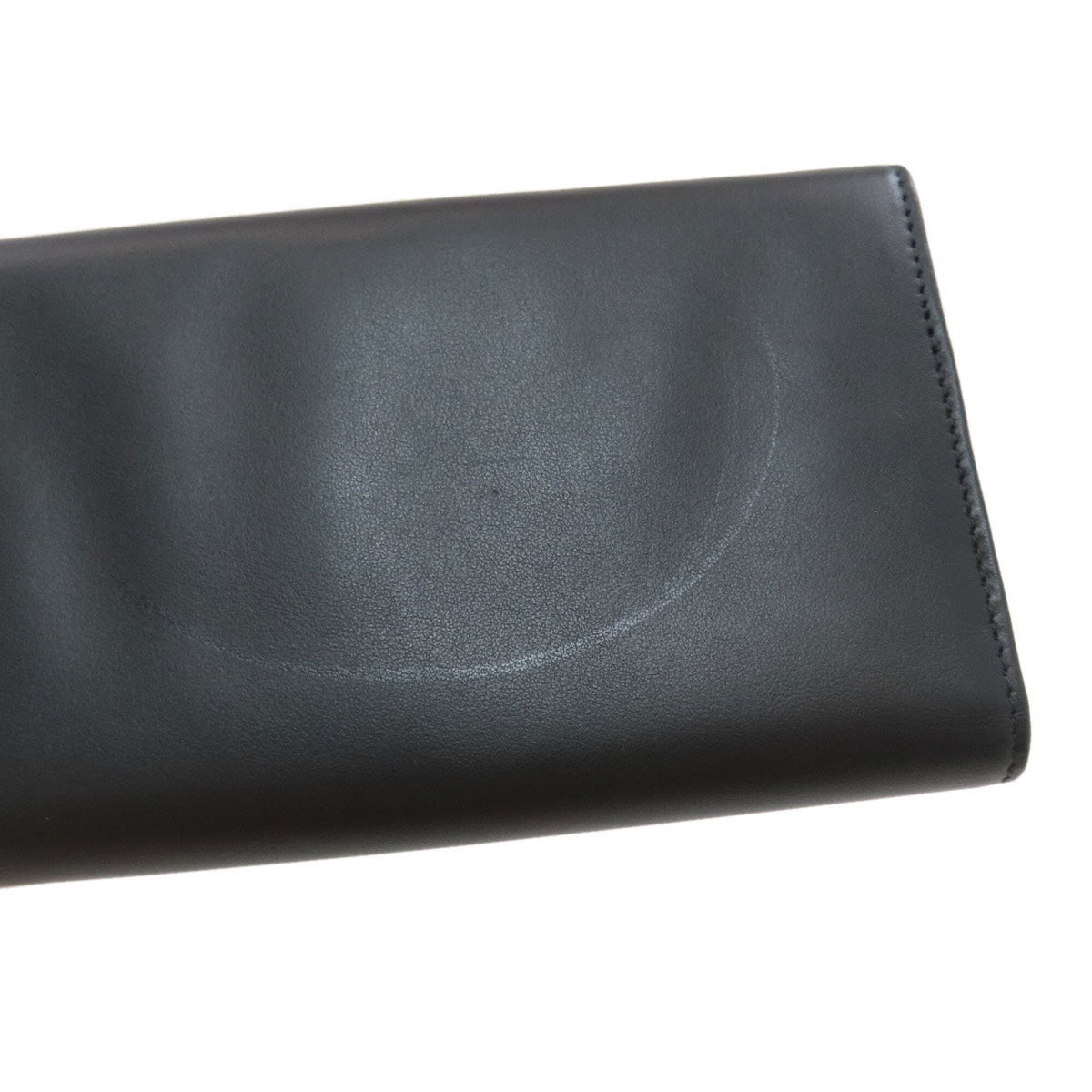 Bvlgari Bvlgari Bvlgari Black Leather Long Wallet (Bi-Fold) (Pre-Owned)