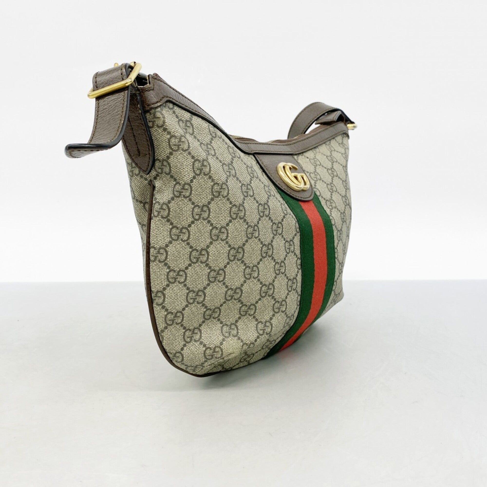 Gucci Brown Pvc Shoulder Bag (Pre-Owned)