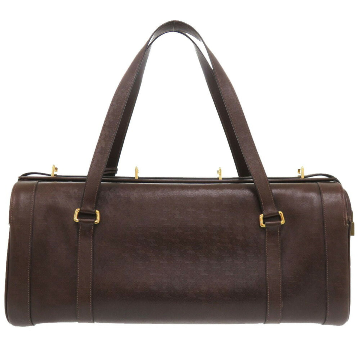 Hermes Brown Leather Boston Bag (Pre-Owned)