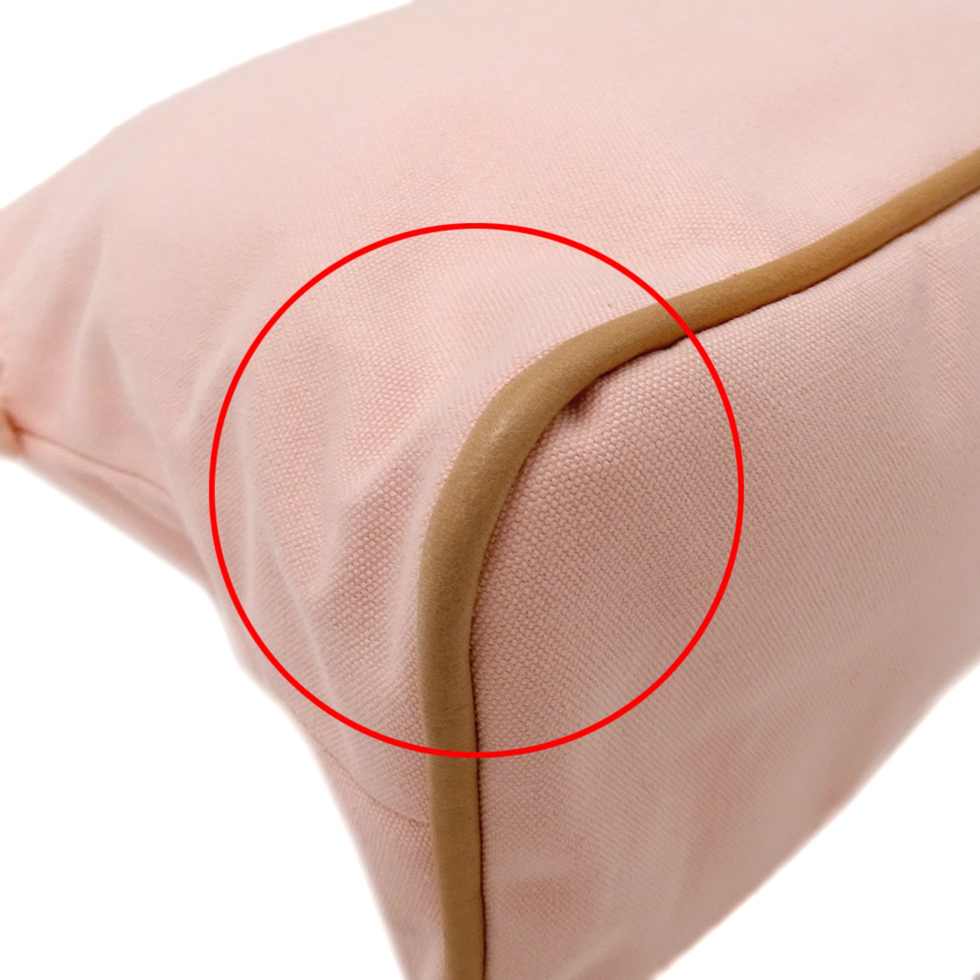 Hermes Pink Canvas Pouch (Pre-Owned)