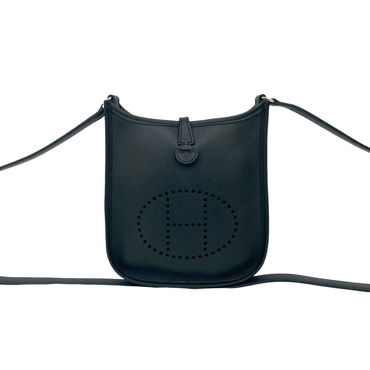 Hermes Black Epsom Leather Pochette Shoulder Bag (Pre-Owned)