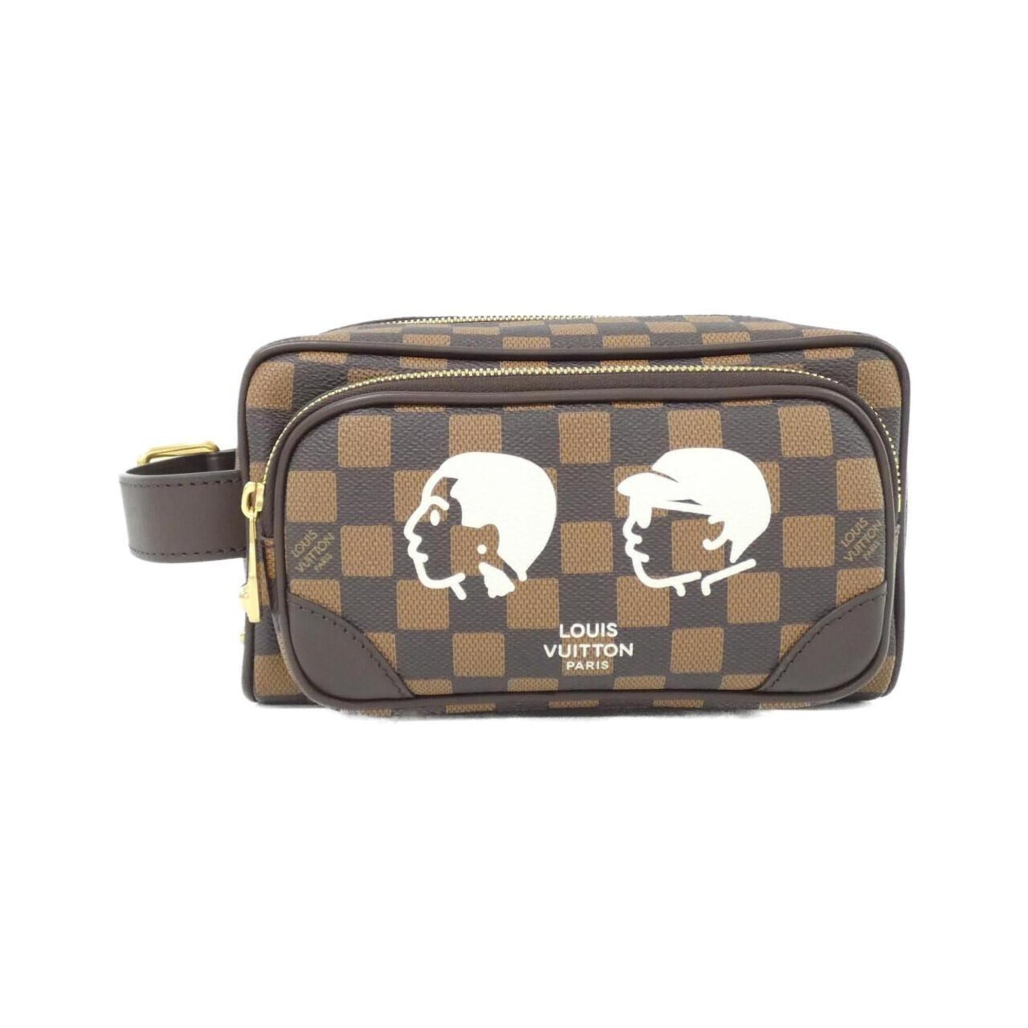 Louis Vuitton Ebene Coated Canvas Pouch (Pre-Owned)