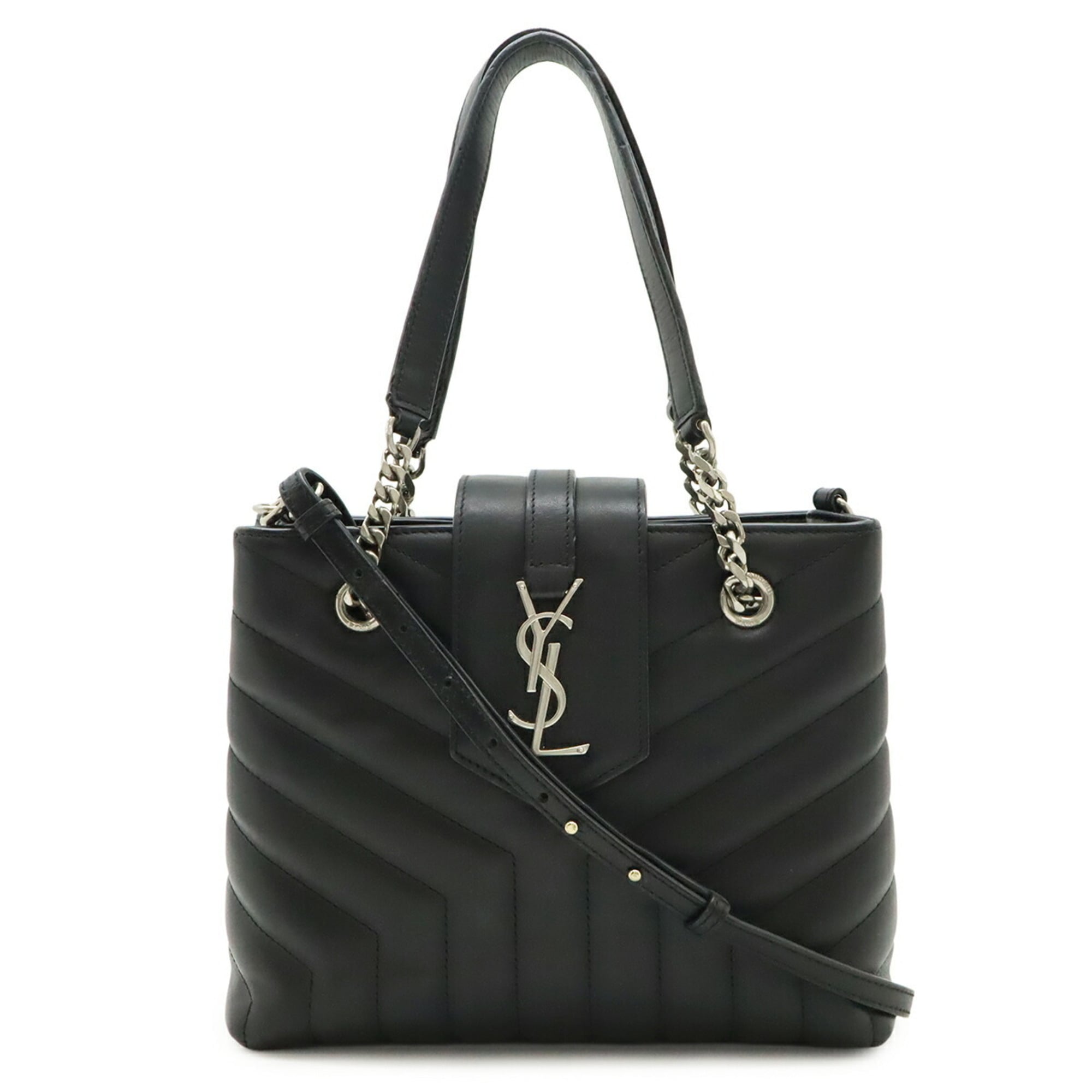 Yves Saint Laurent Black Quilting Shoulder Bag (Pre-Owned)