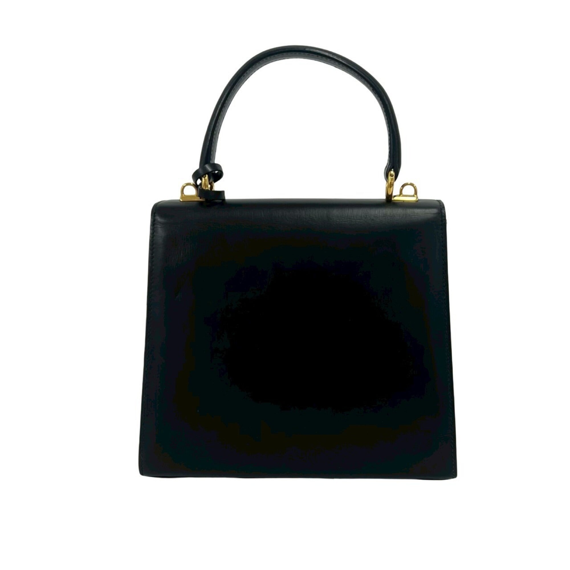 Gucci Black Leather Handbag Shoulder Bag (Pre-Owned)