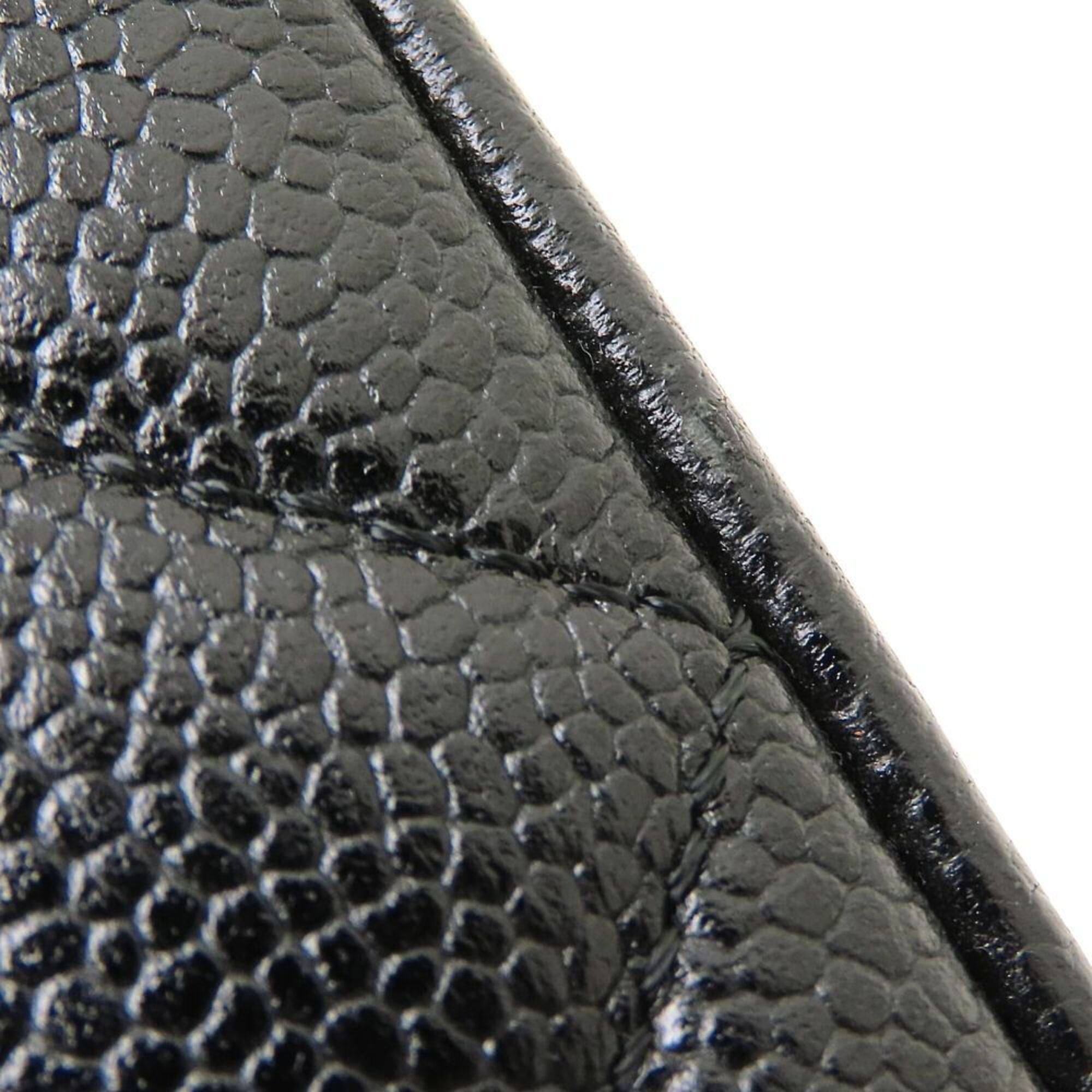 Chanel Black Grained Calfskin Tote Bag (Pre-Owned)