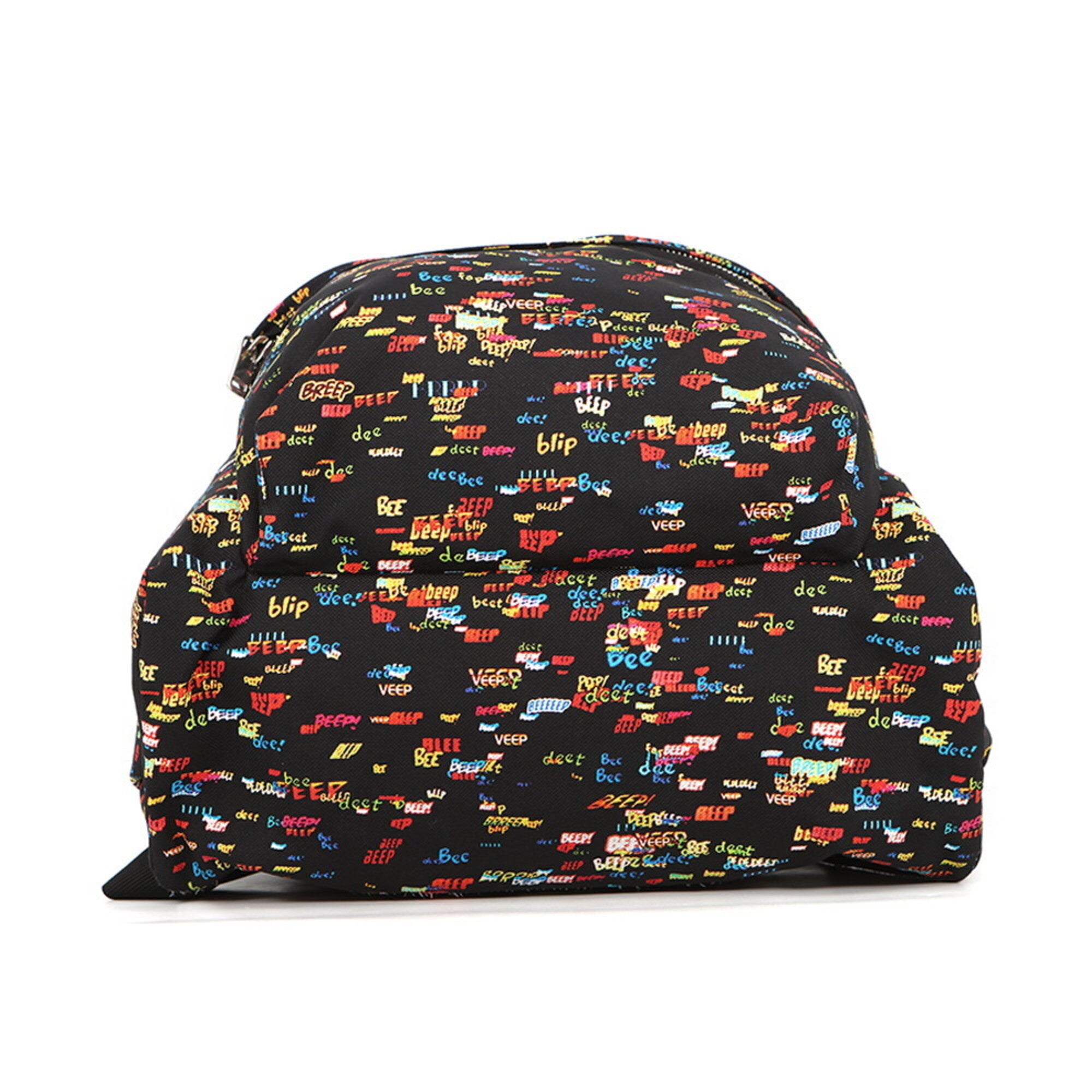 Celine Black Multi-Color Canvas Leather Backpack (Pre-Owned)