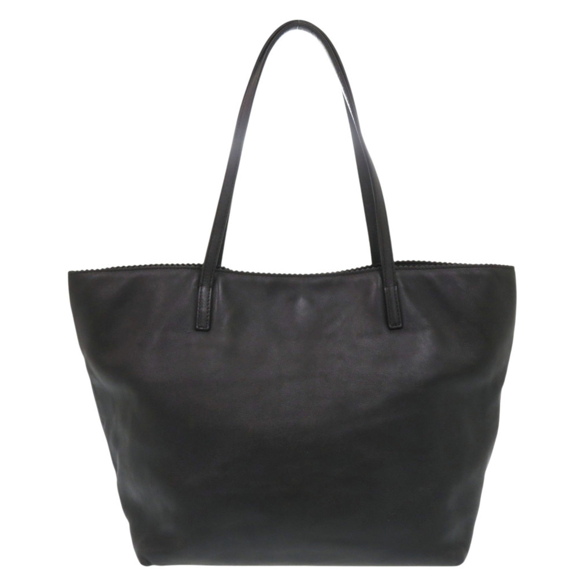 Loewe Black Leather Handbag Tote Bag (Pre-Owned)